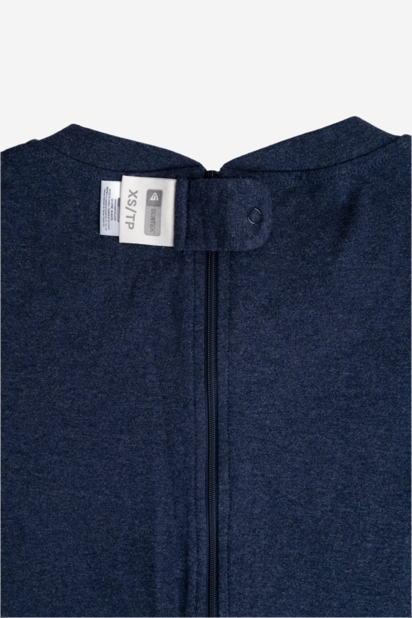 Adult Navy Adaptive Organic Cotton Lightweight, Anti-Strip Back-Zip Sleeper