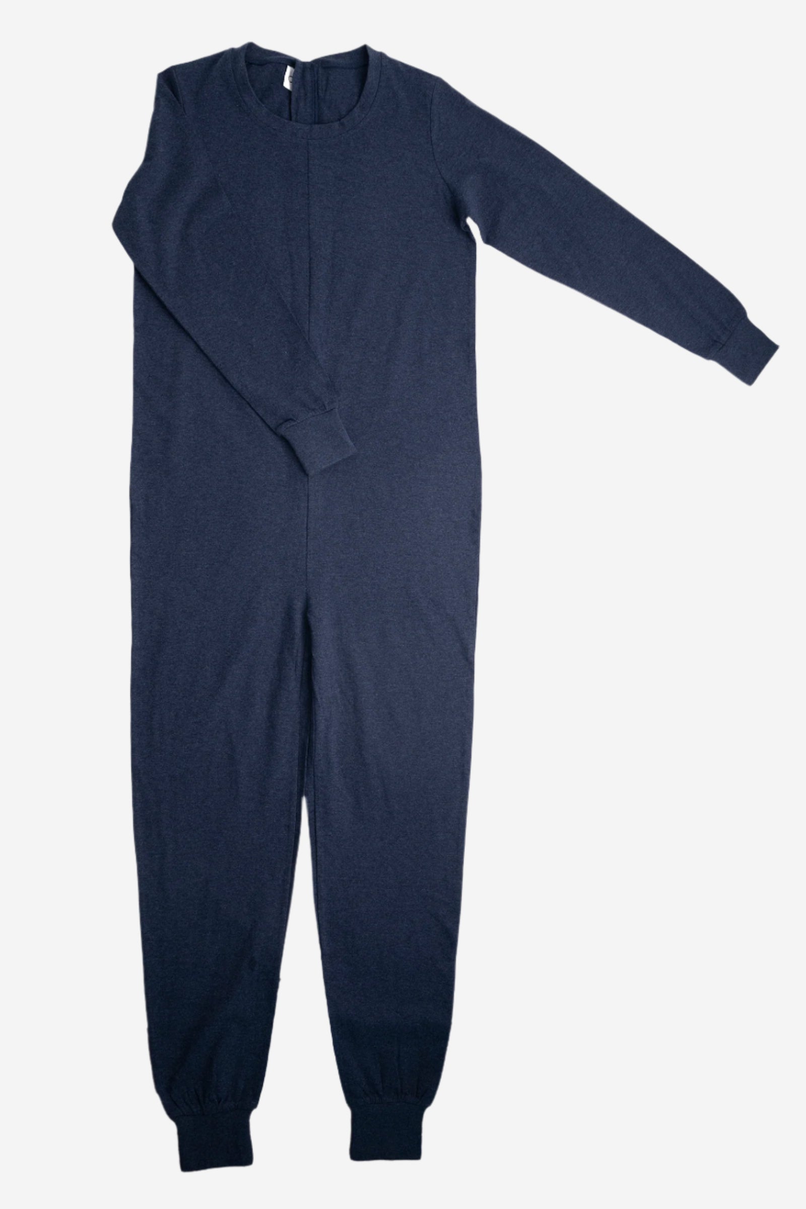 Adult Navy Adaptive Organic Cotton Lightweight, Anti-Strip Back-Zip Sleeper