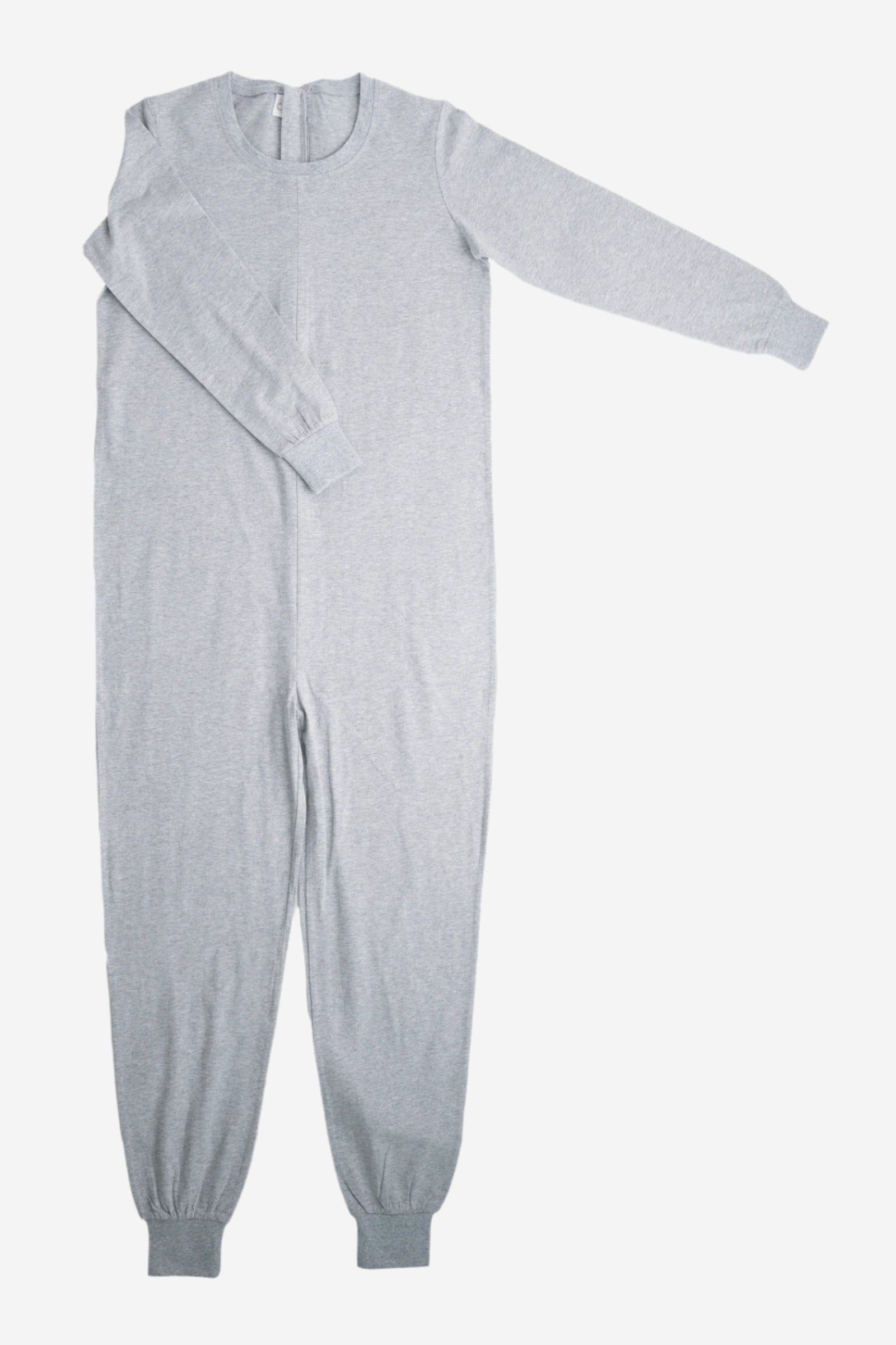 Adult Heather Grey Adaptive Organic Cotton Lightweight, Anti-Strip Back-Zip Sleeper