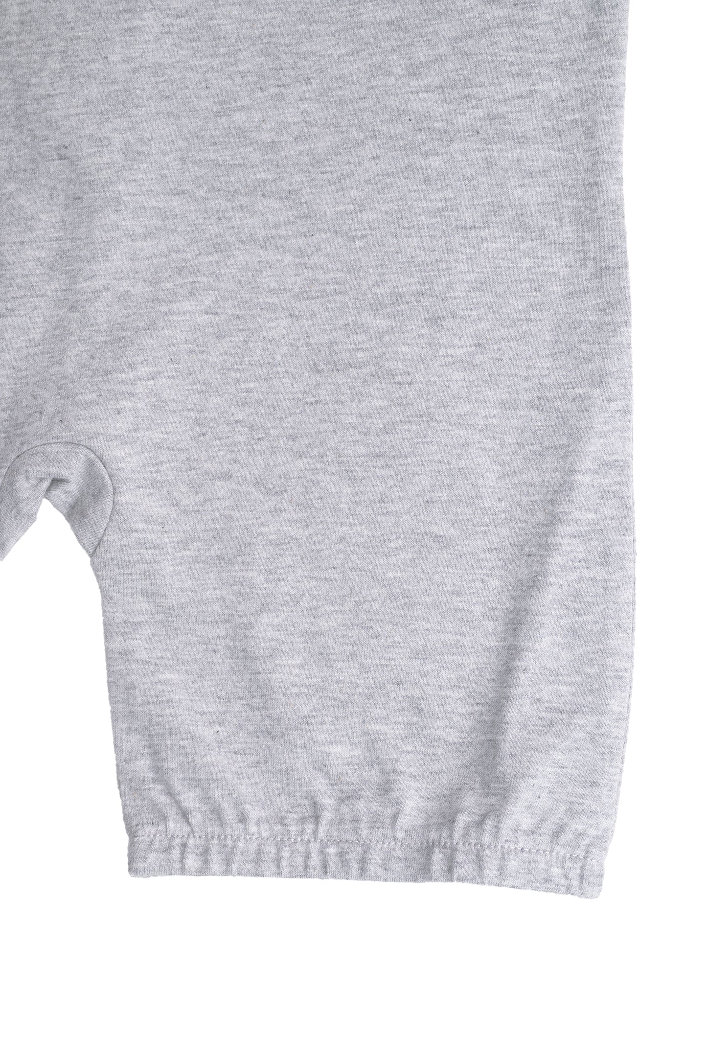 Kids Heather Grey Lightweight Organic Cotton Adaptive, Anti-Strip, Back-Zip Romper