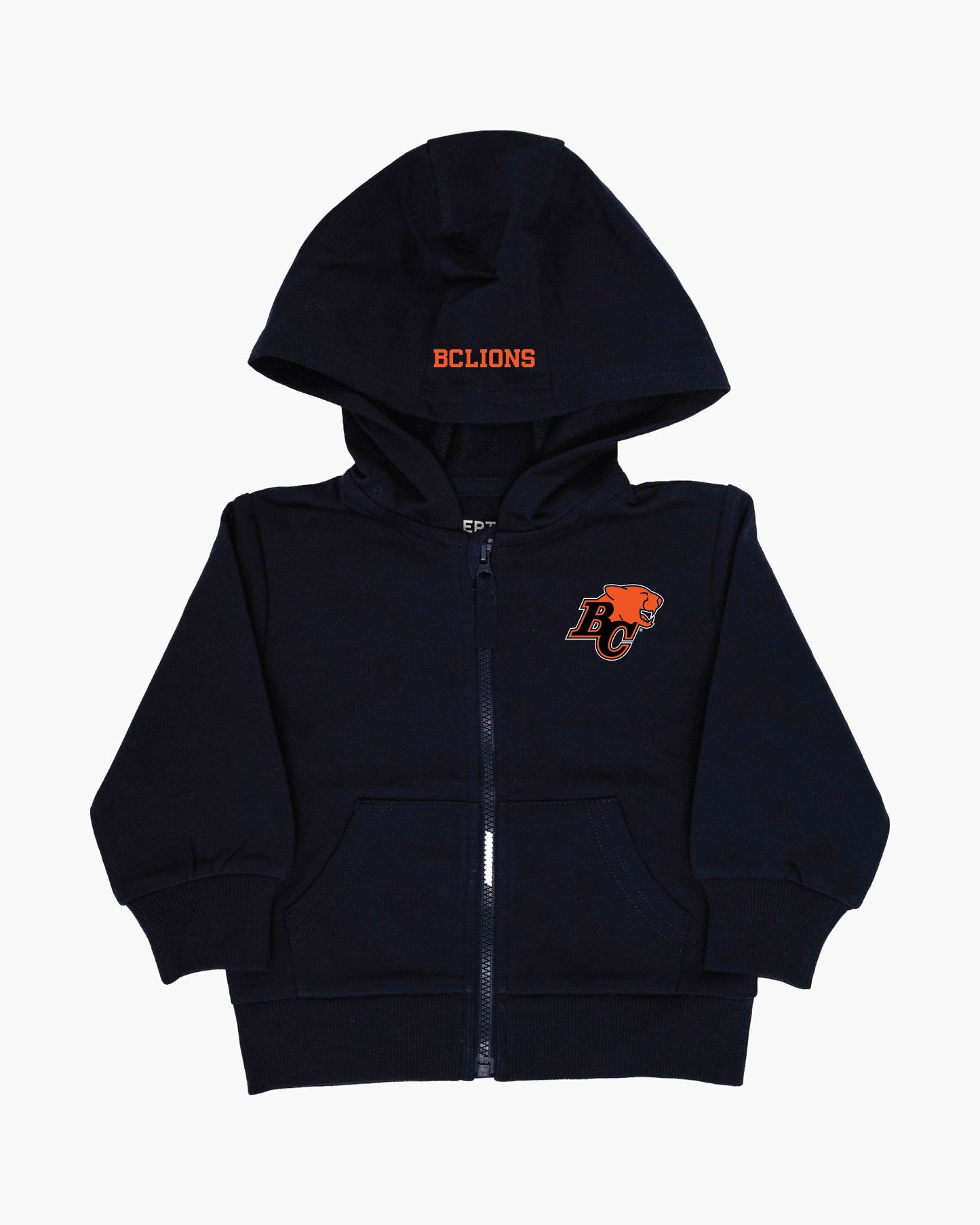 CFL Team Baby Infant French Terry Cotton Zip-Up Hoodie in Navy