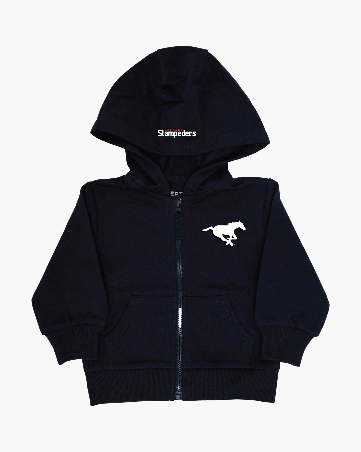 CFL Team Baby Infant French Terry Cotton Zip-Up Hoodie in Navy