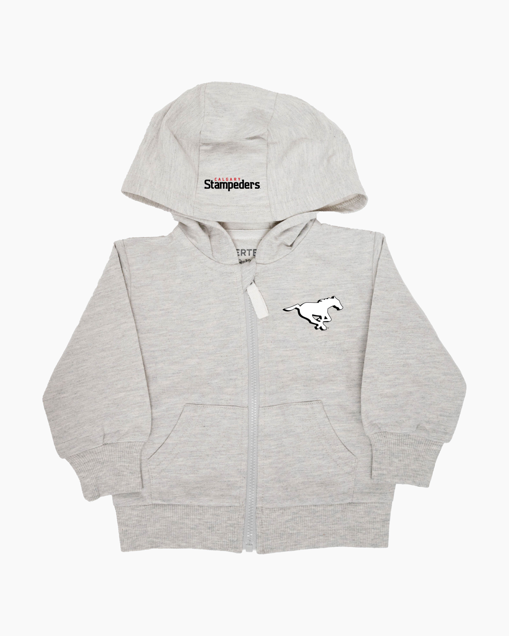 CFL Team Baby Infant French Terry Cotton Zip-Up Hoodie in Grey