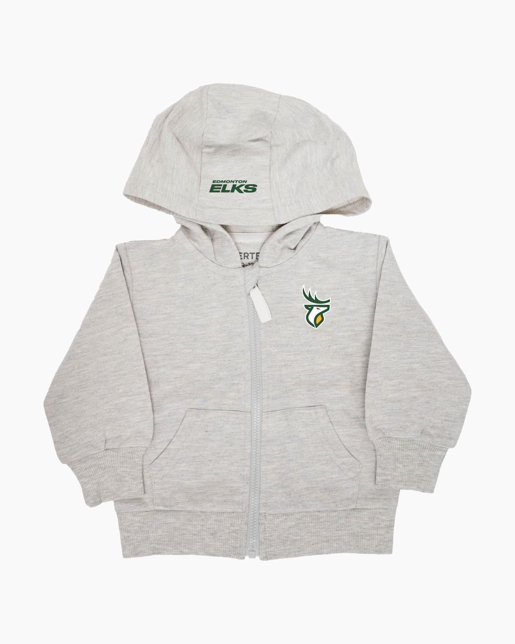CFL Team Baby Infant French Terry Cotton Zip-Up Hoodie in Grey