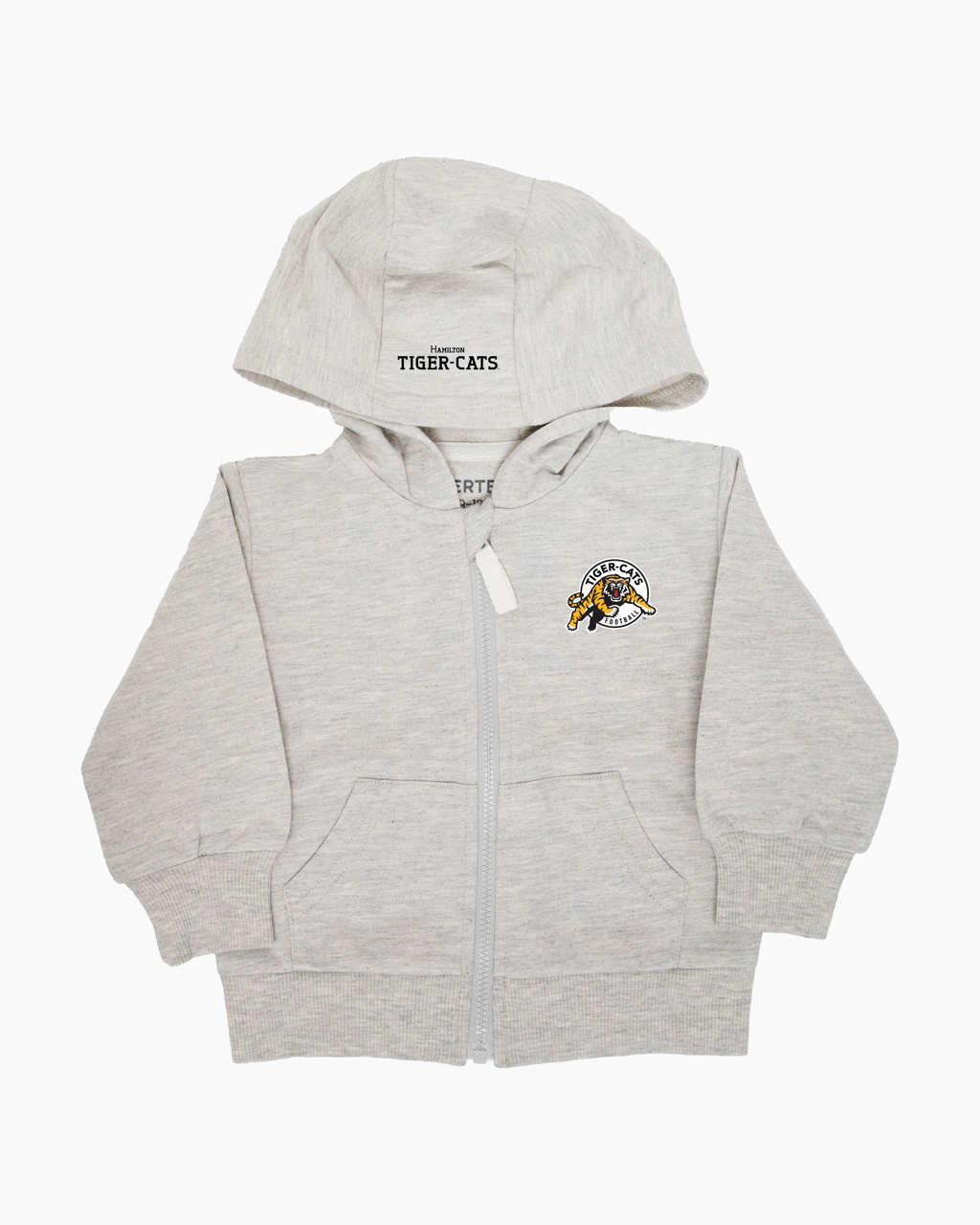 CFL Team Baby Infant French Terry Cotton Zip-Up Hoodie in Grey
