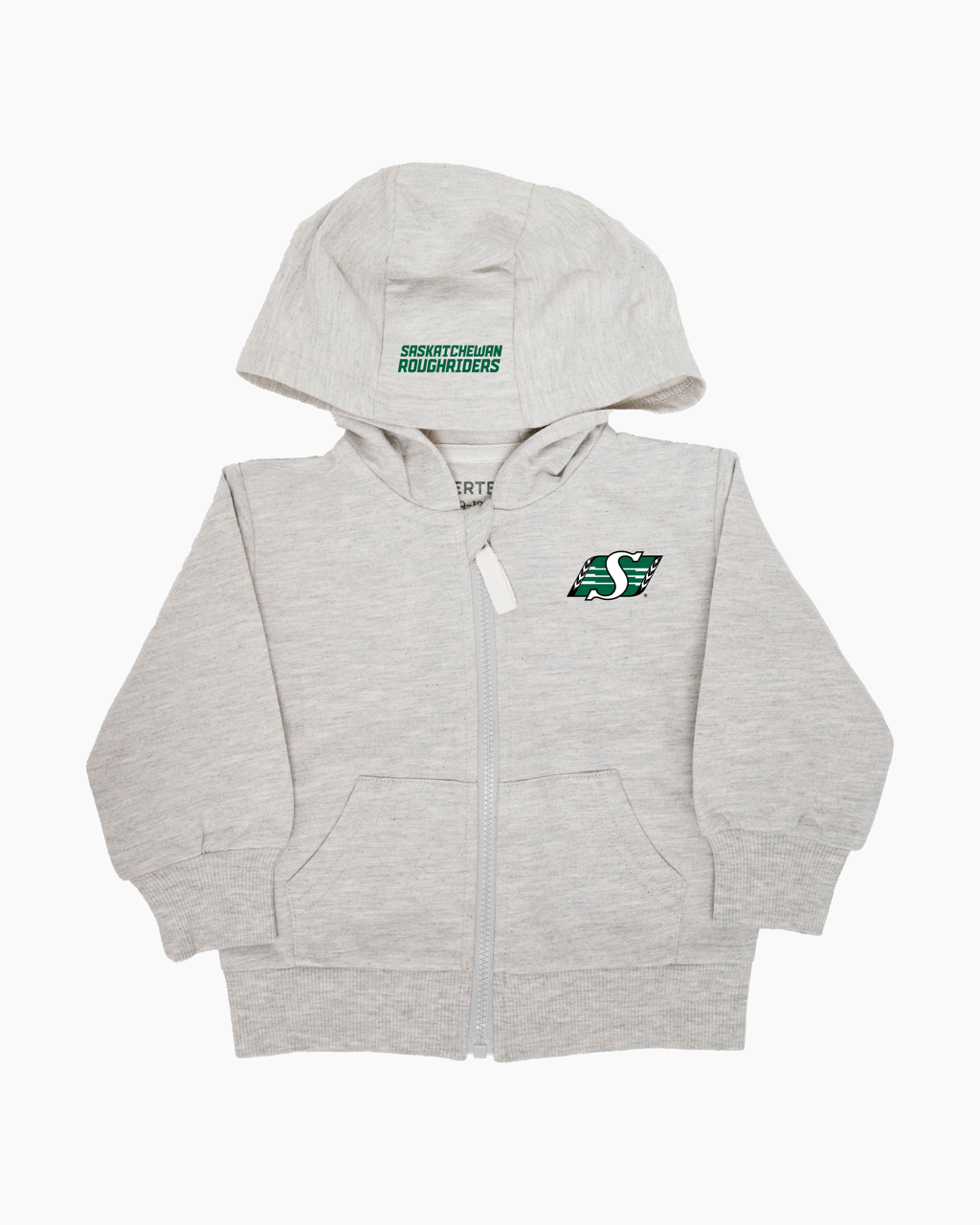 CFL Team Baby Infant French Terry Cotton Zip-Up Hoodie in Grey