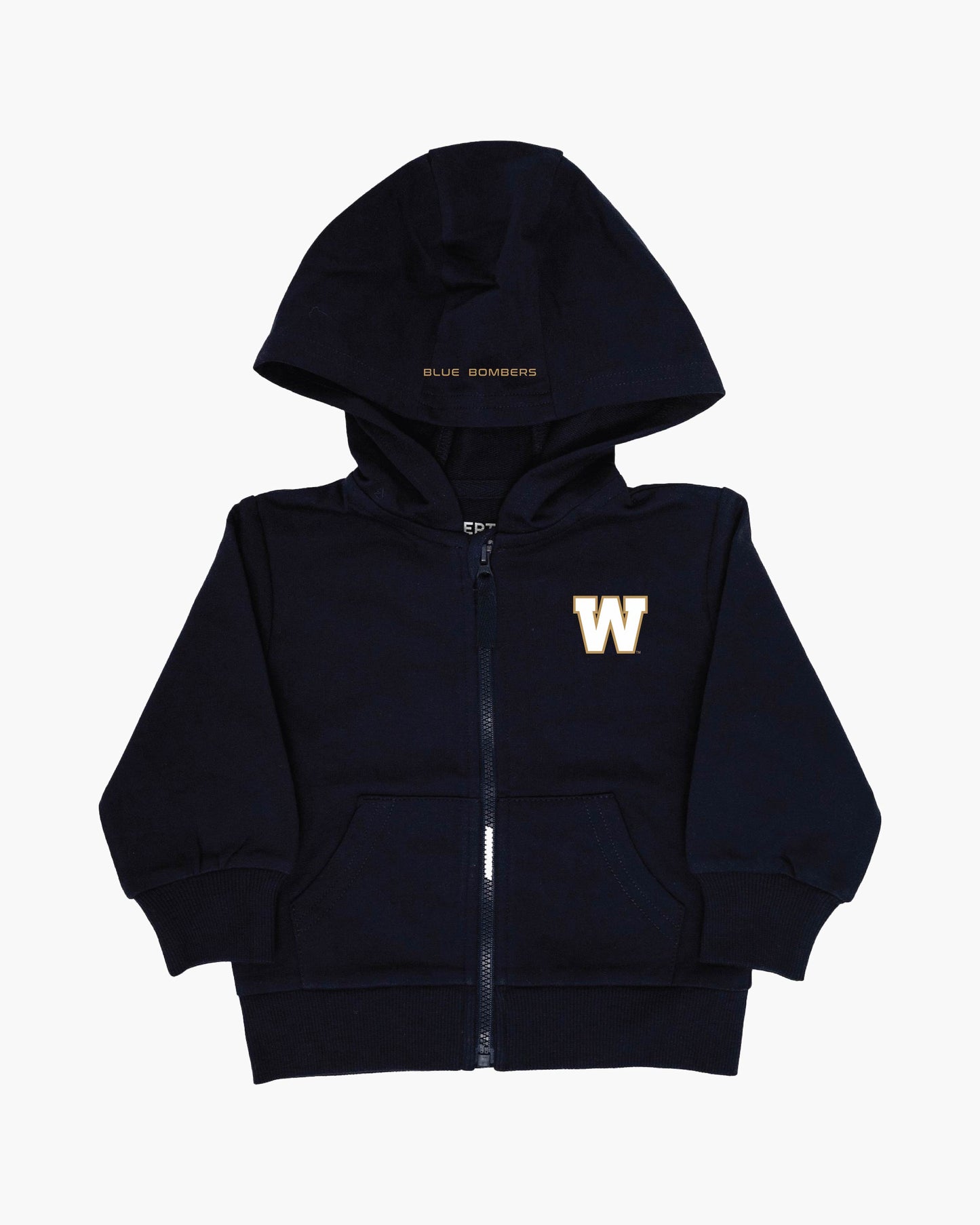 CFL Team Baby Infant French Terry Cotton Zip-Up Hoodie in Navy