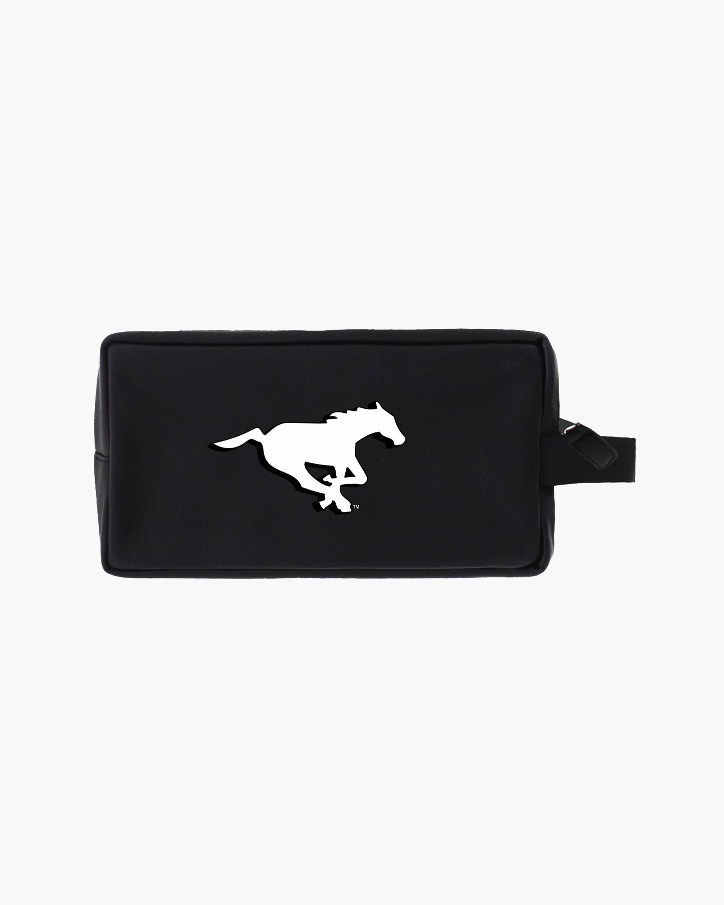 CFL Team Black Faux Leather Toiletry Bag with Handle