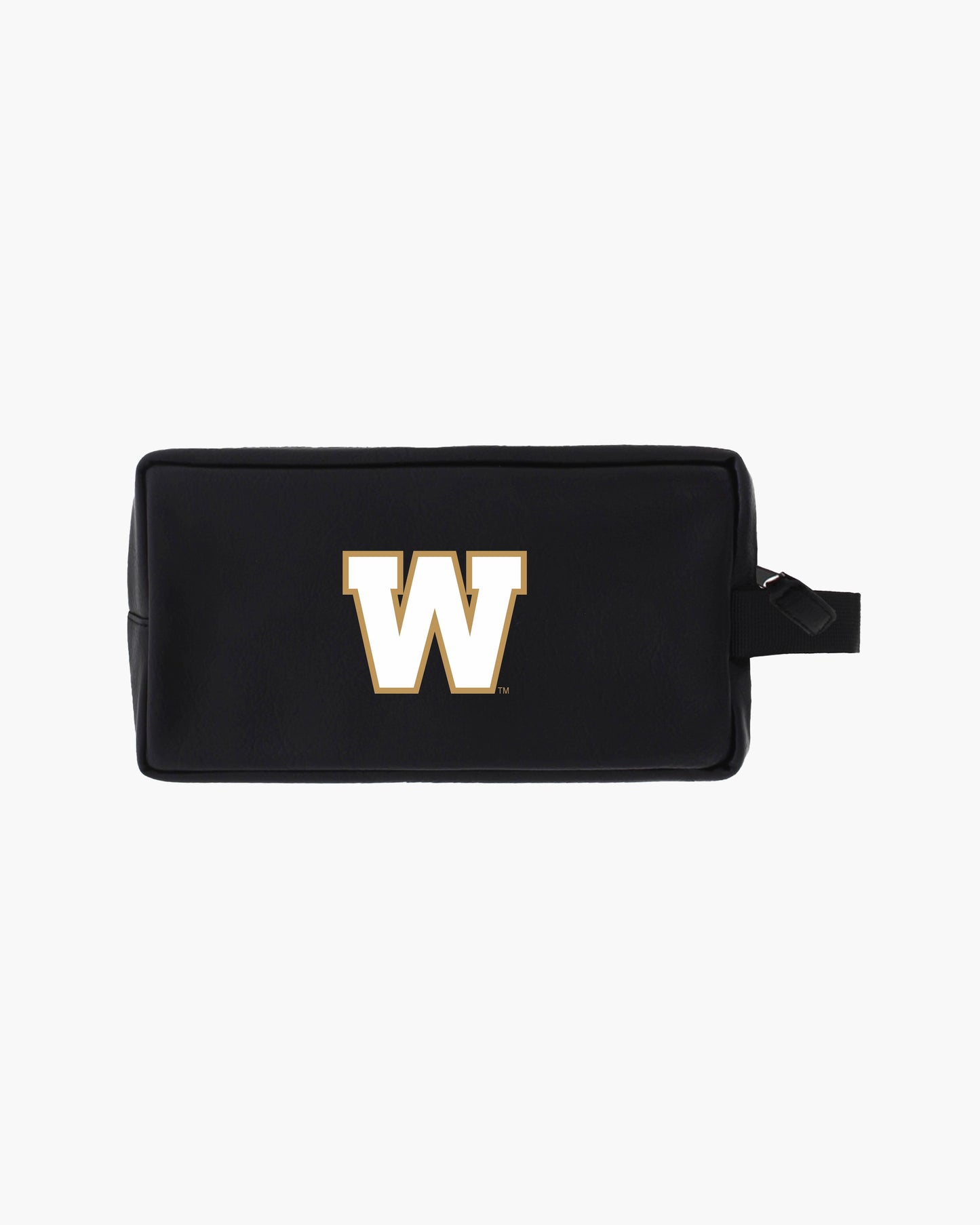 CFL Team Black Faux Leather Toiletry Bag with Handle
