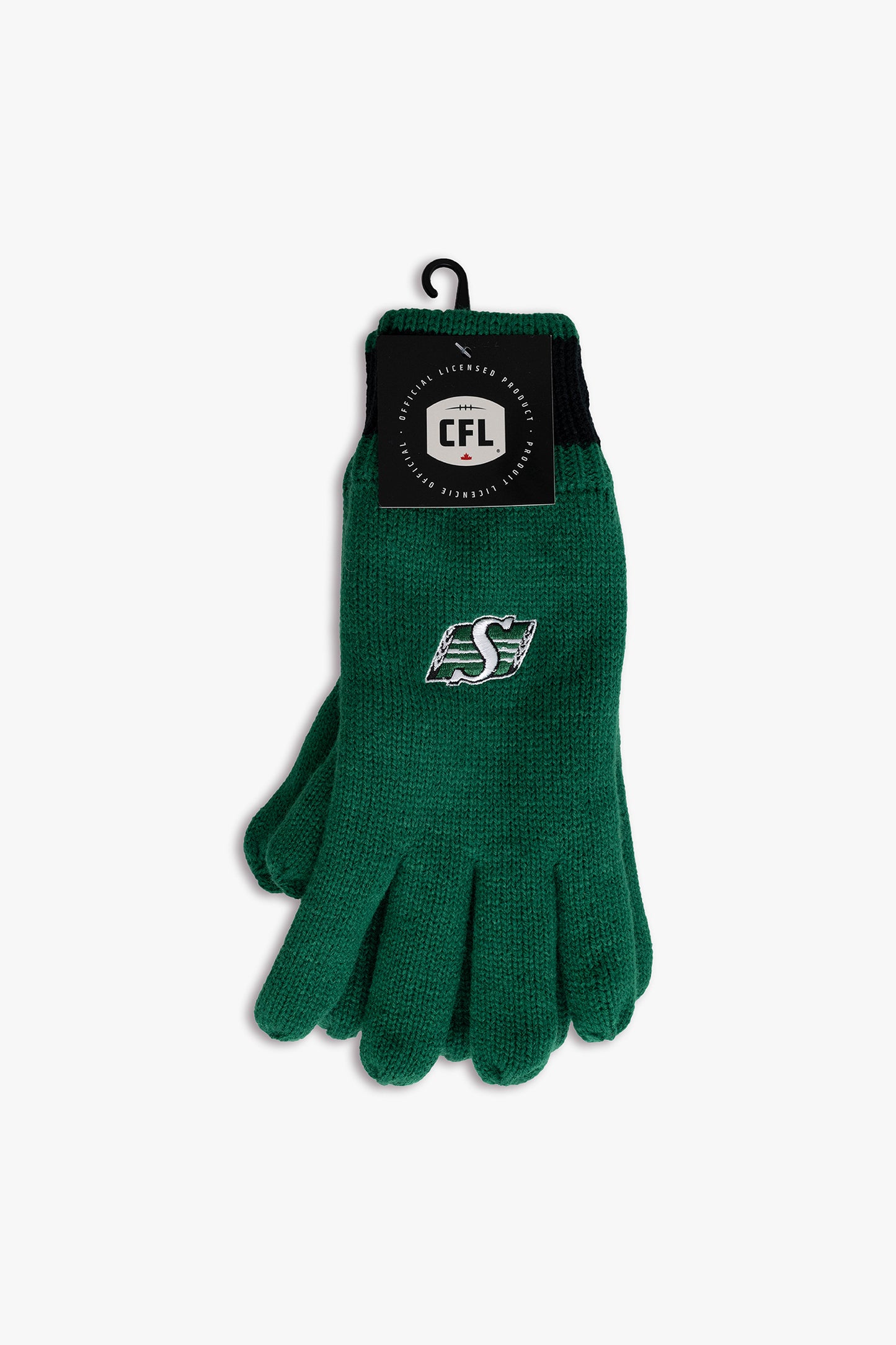 CFL Saskatchewan Roughriders Adult Men's Cold Weather Winter Thermal Gloves With Embroidered Team Logo