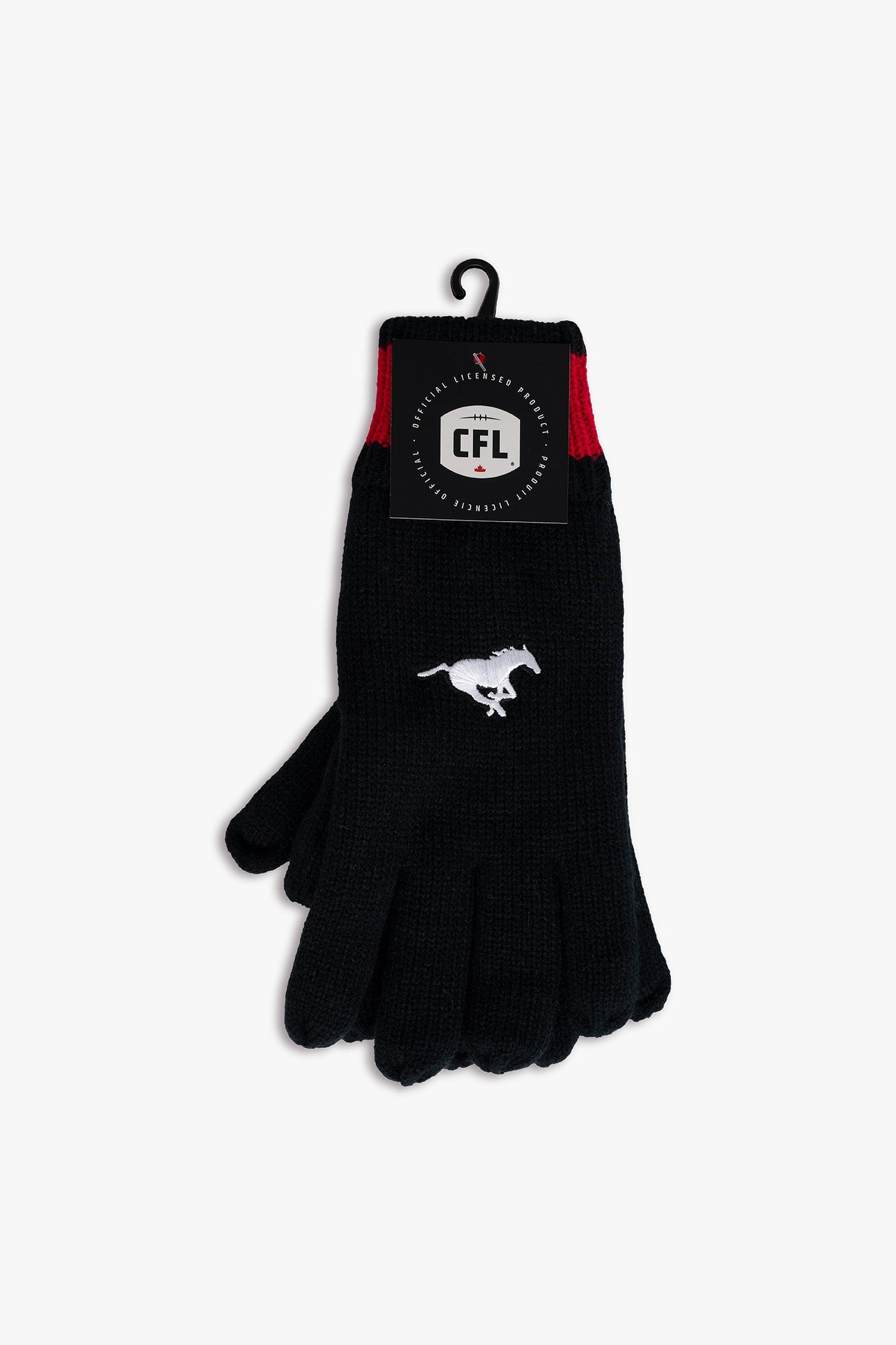 CFL Calgary Stampeders Adult Men's Cold Weather Winter Thermal Gloves With Embroidered Team Logo