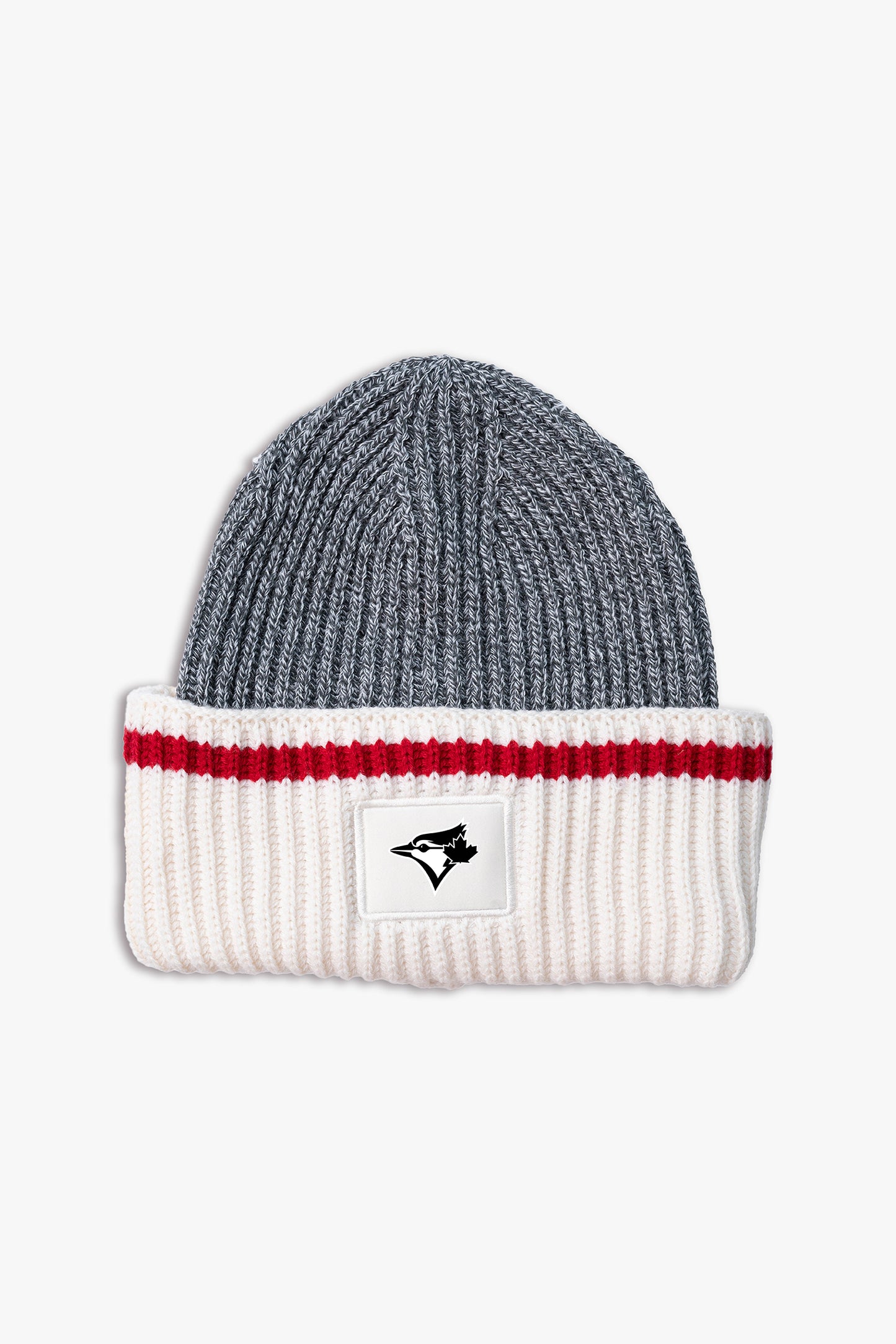 MLB Toronto Blue Jays Adult Oversized Lodge Triple Cuff Toque Beanie with Printed Logo