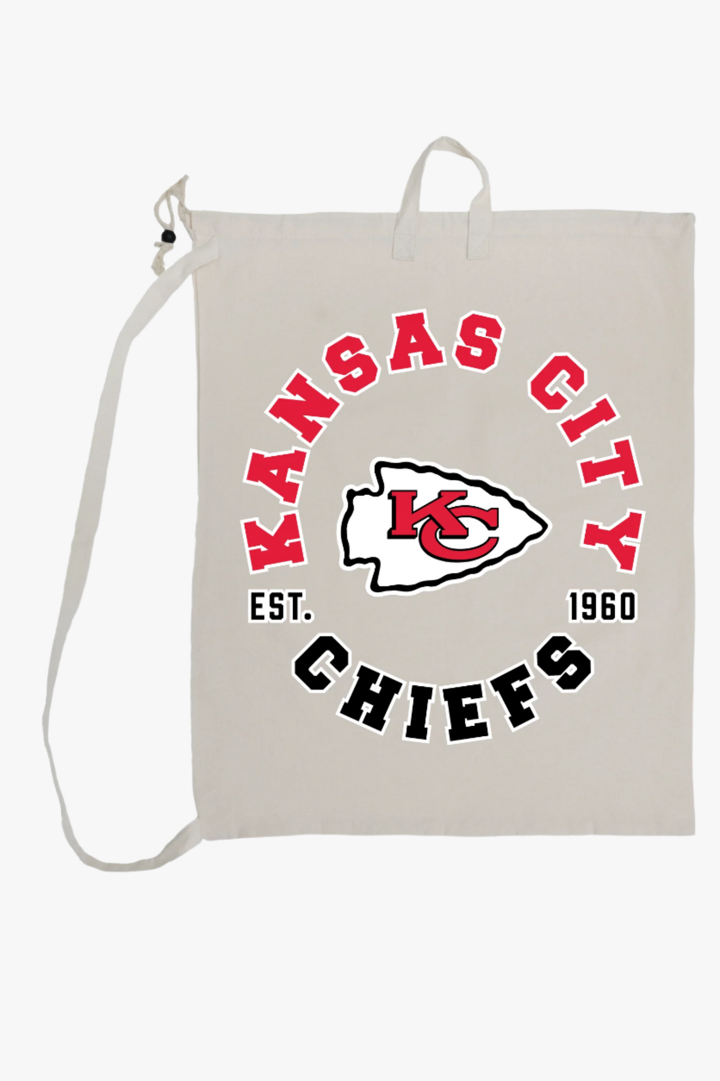 NFL Team Canvas Laundry Bag With Collegiate Sports Print (27"x21.5")