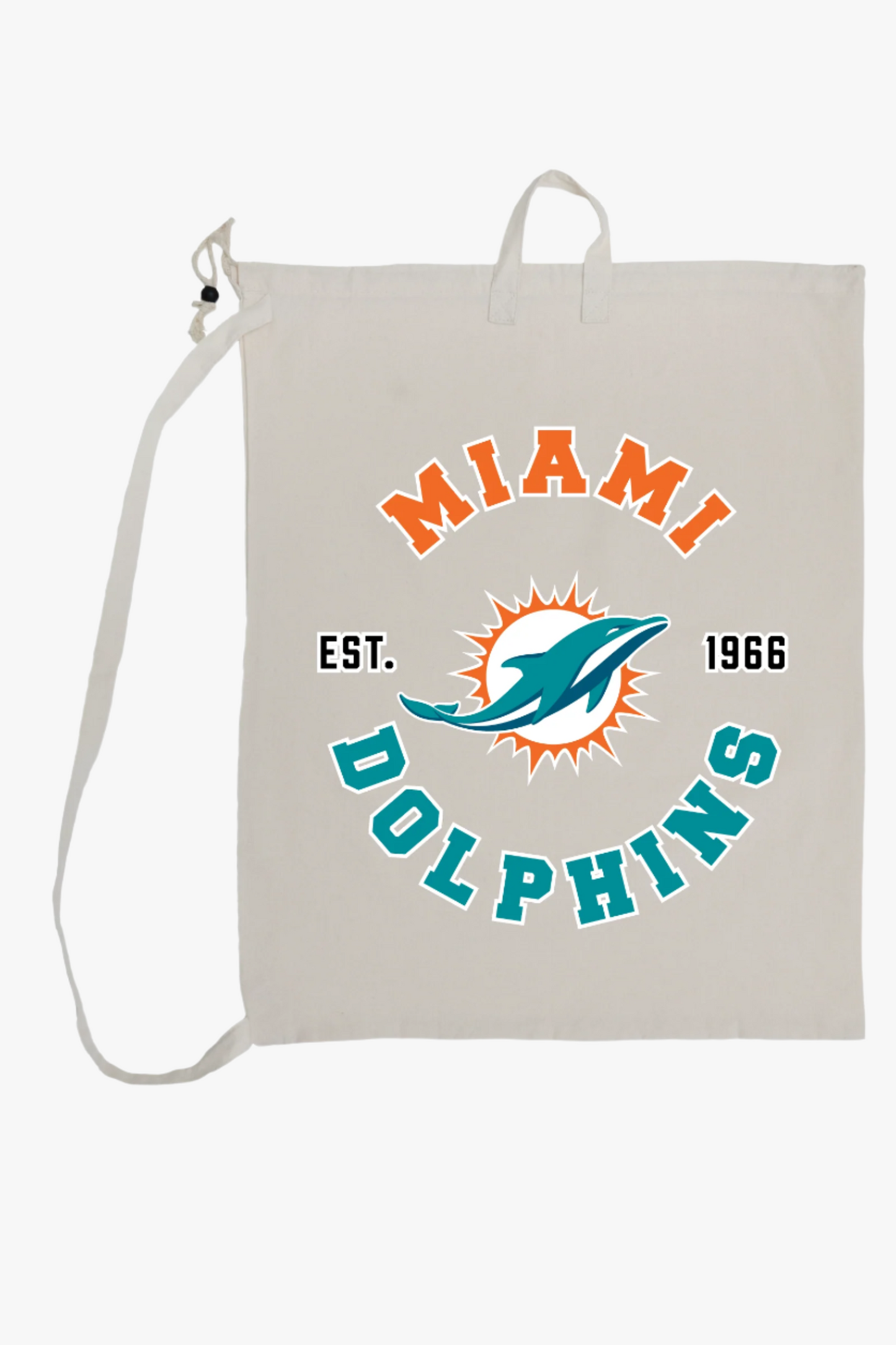 NFL Team Canvas Laundry Bag With Collegiate Sports Print (27"x21.5")