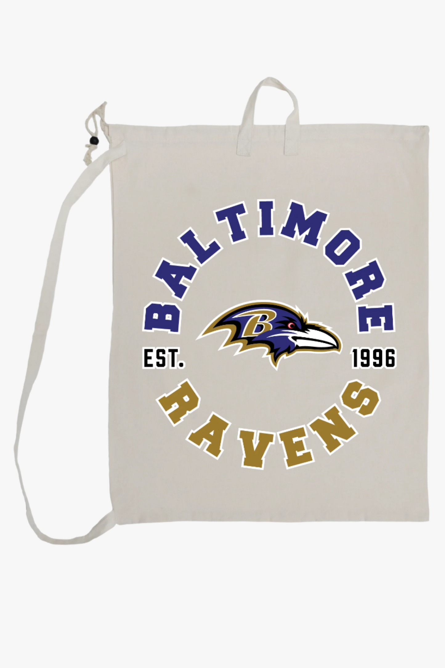 NFL Team Canvas Laundry Bag With Collegiate Sports Print (27"x21.5")