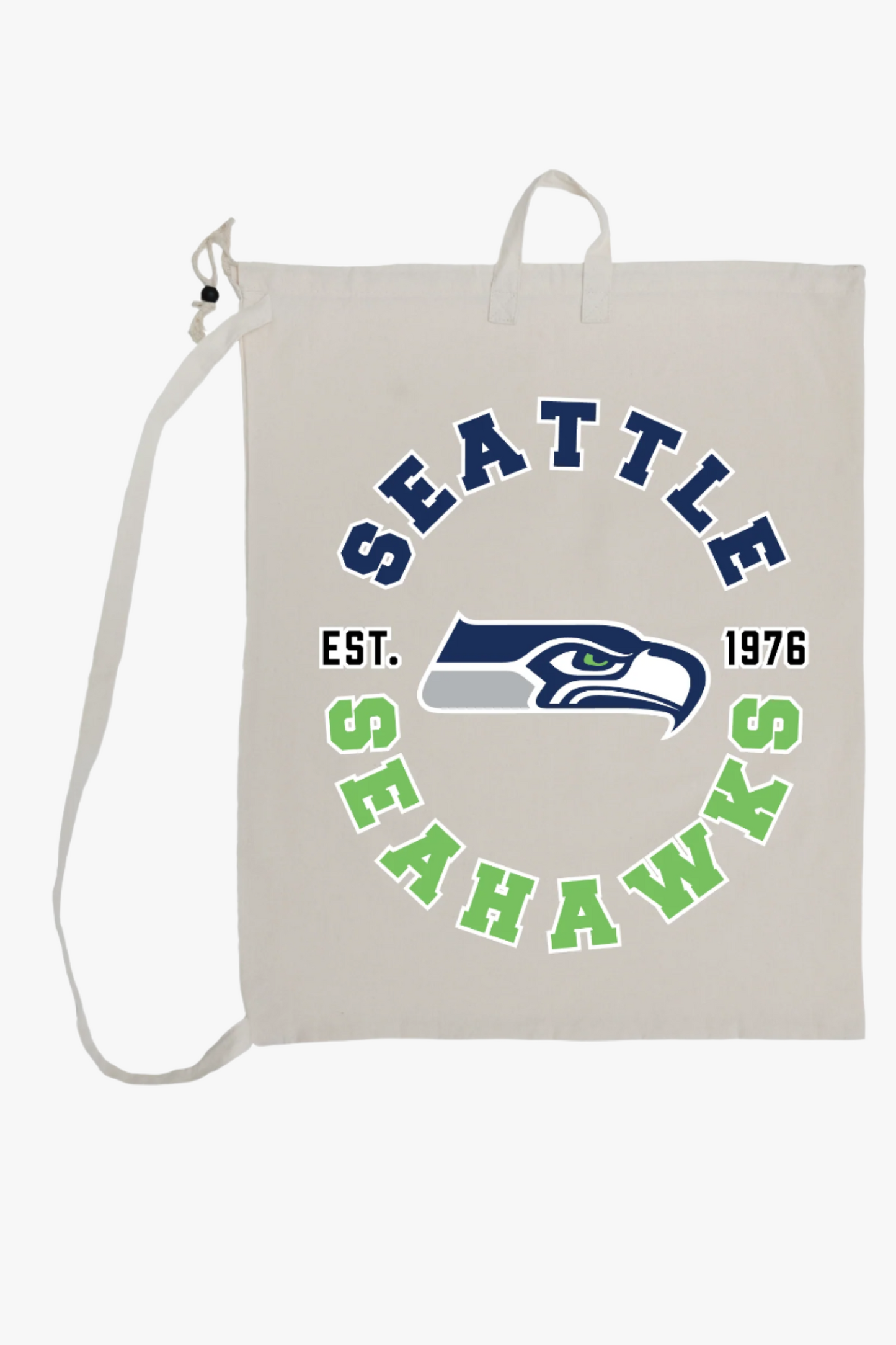 NFL Team Canvas Laundry Bag With Collegiate Sports Print (27"x21.5")