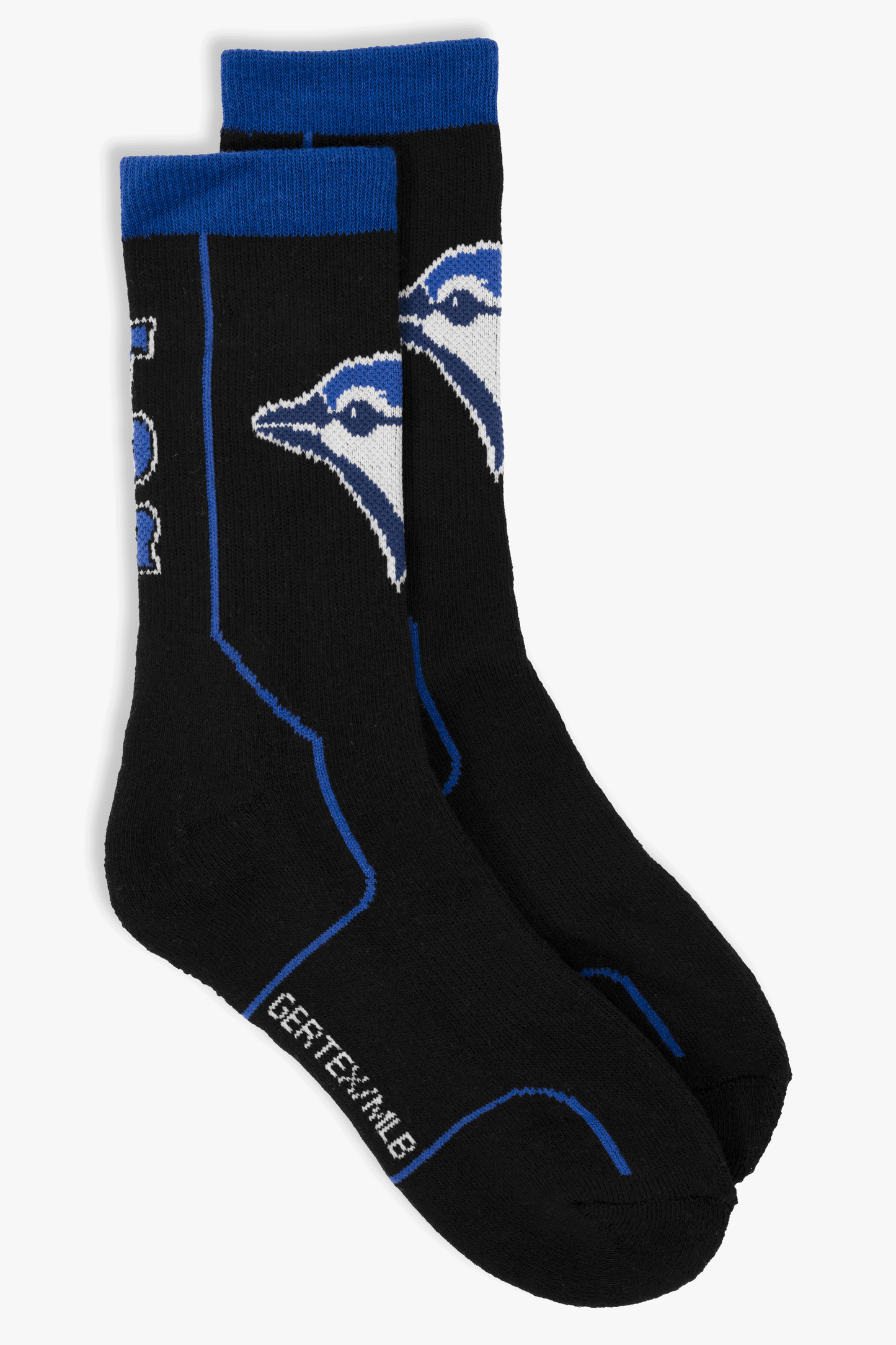 Toronto Blue Jays Kids 3-Pack Athletic Crew Socks, Cushioned MLB Baseball Socks, Sizes 4-10