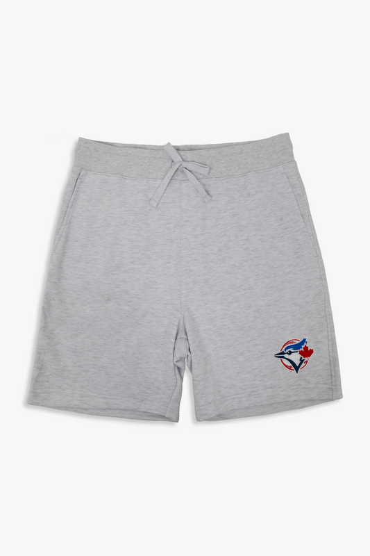 Toronto Blue Jays French Terry Adult Shorts, MLB Embroidered Logo Sweat Shorts, XS-XXL