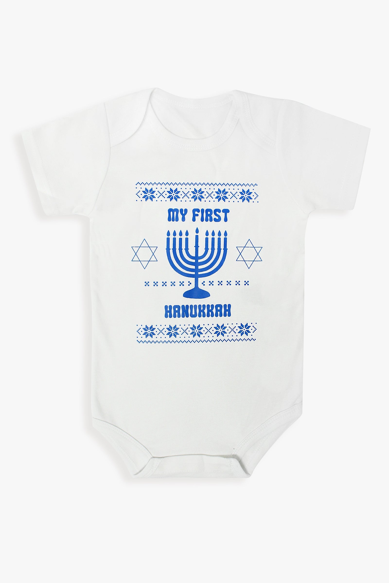 Snugabye My First Hanukkah Holiday Baby Onesie