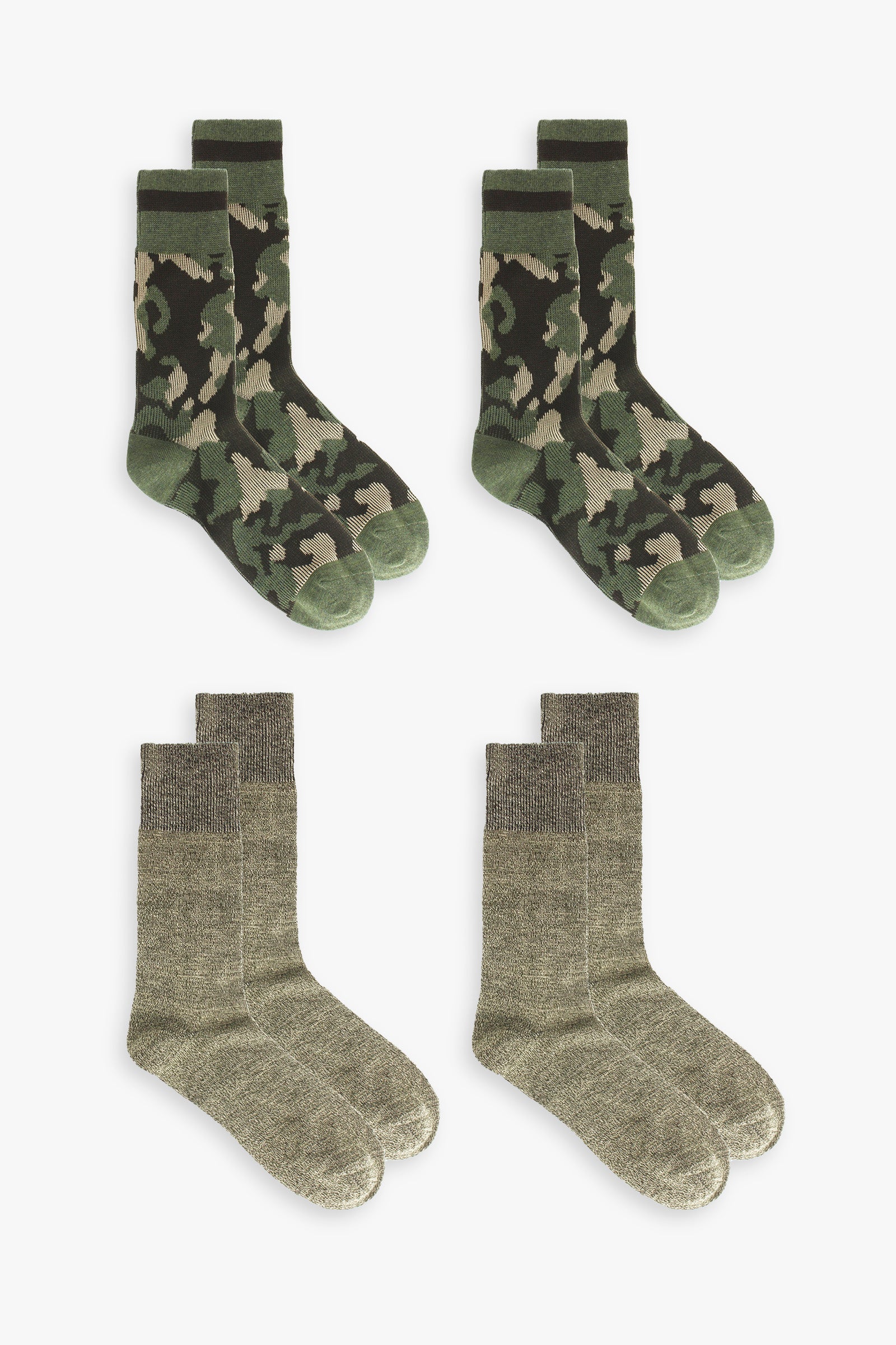 Great Northern Ladies 2 Pack Camouflage Boot Socks