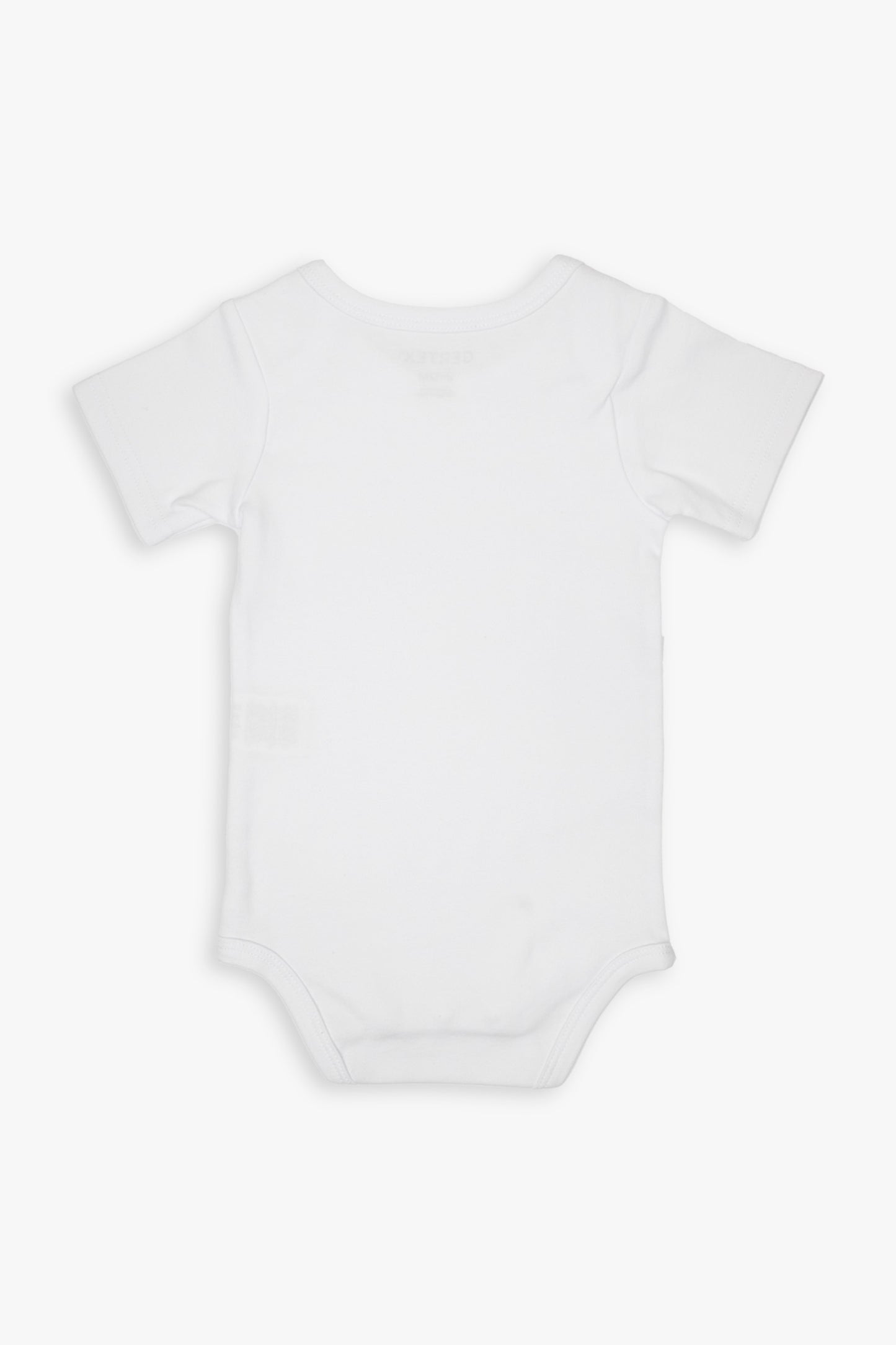 Gertex Unisex Baby Short Sleeve Bodysuit With Snaps Multipack