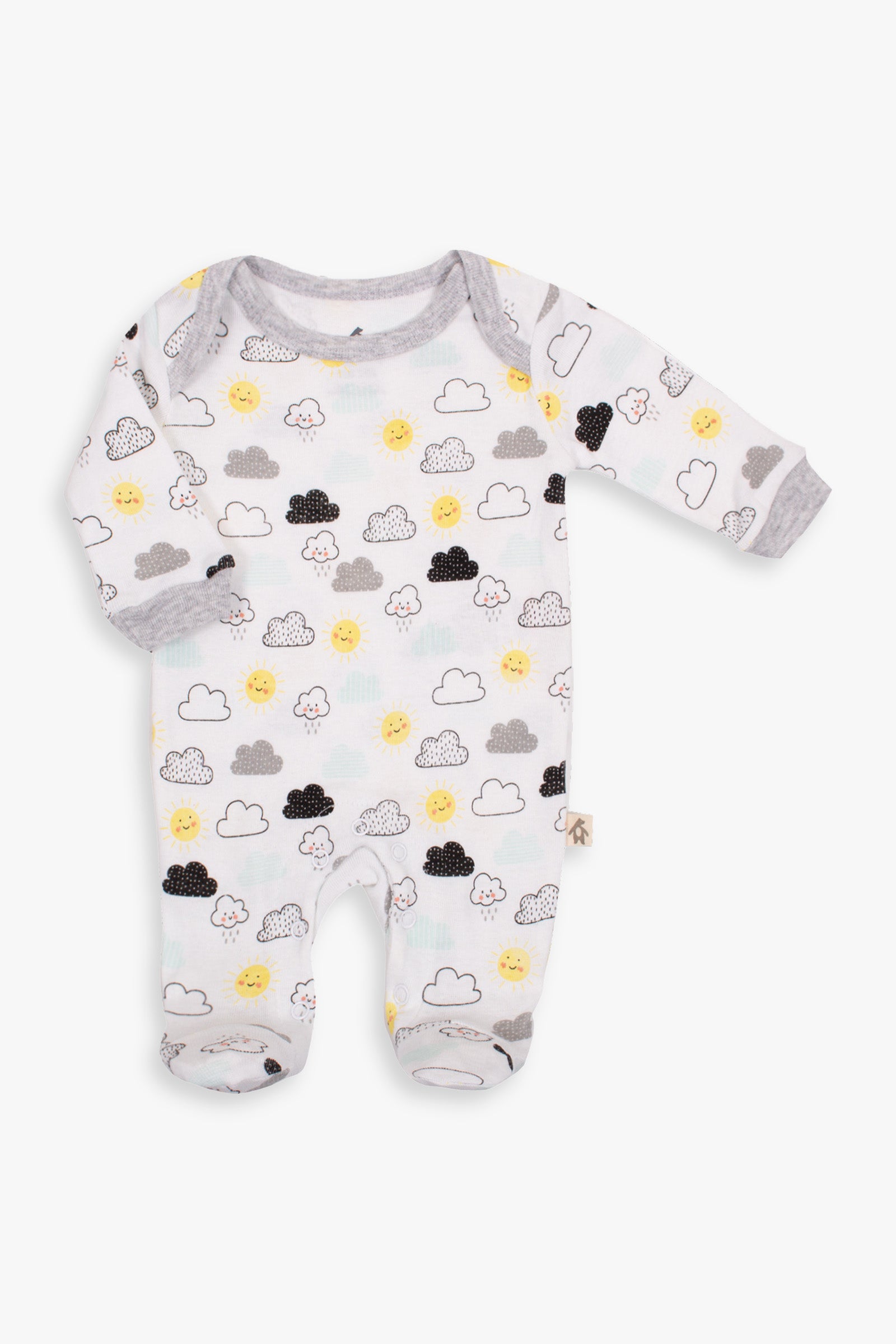 Snugabye Cloud Footed Clean Front Sleeper with Snaps