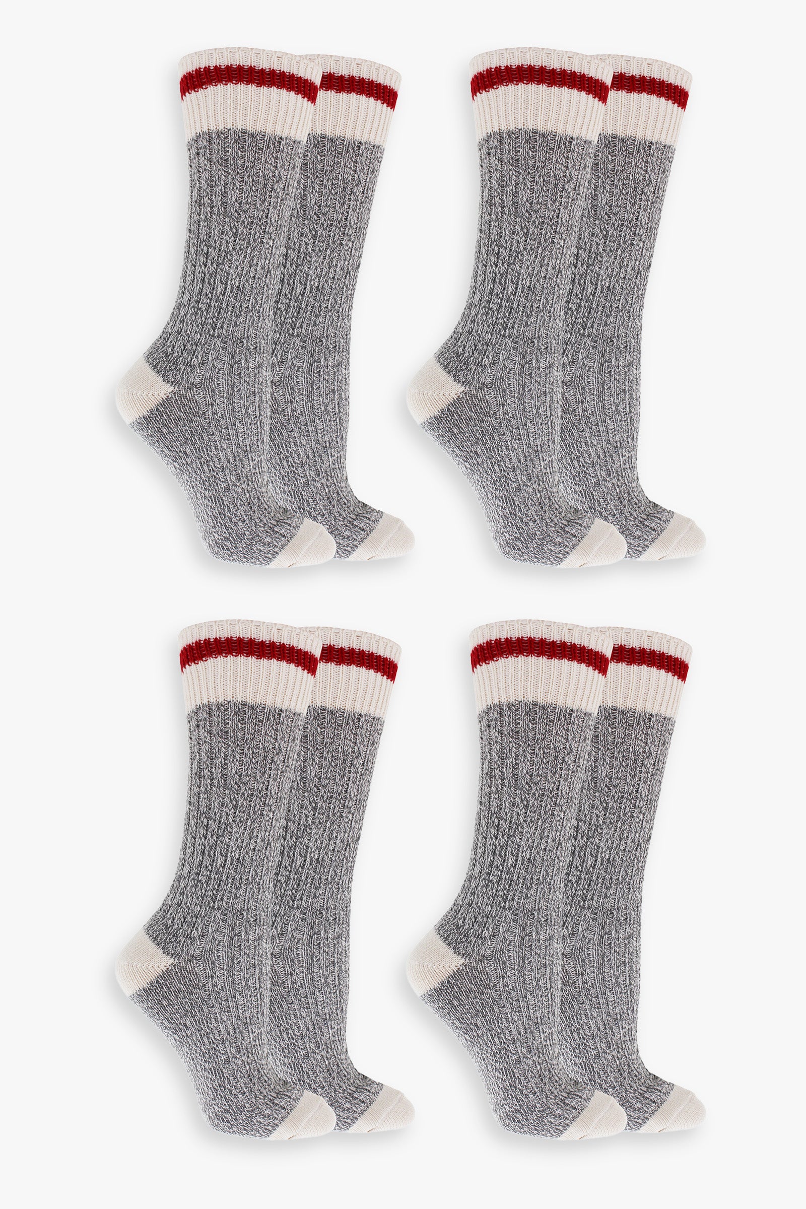 Great Northern Grey Ladies Multipack Boot Socks