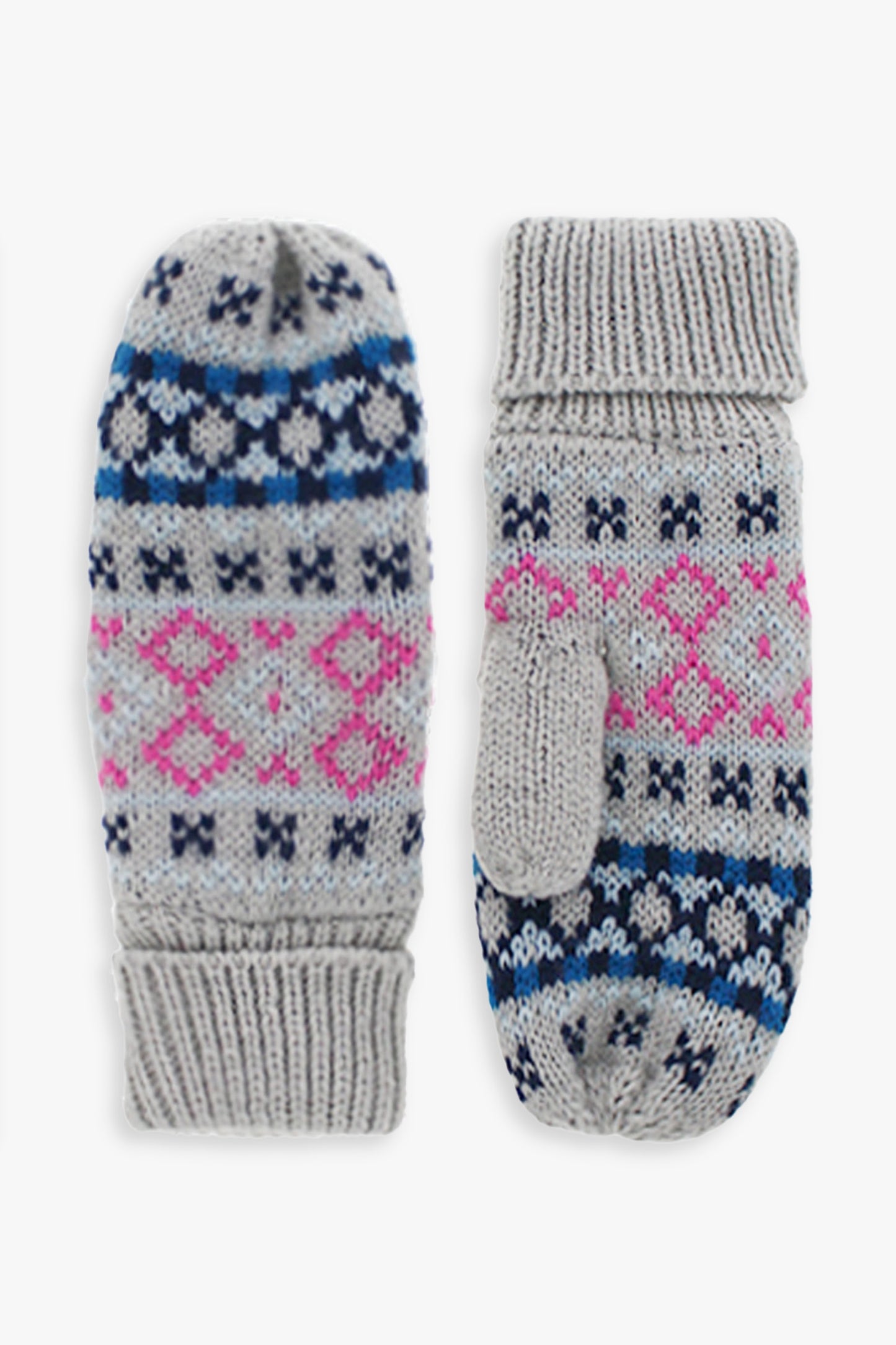 Kids Girls Fairisle Mittens