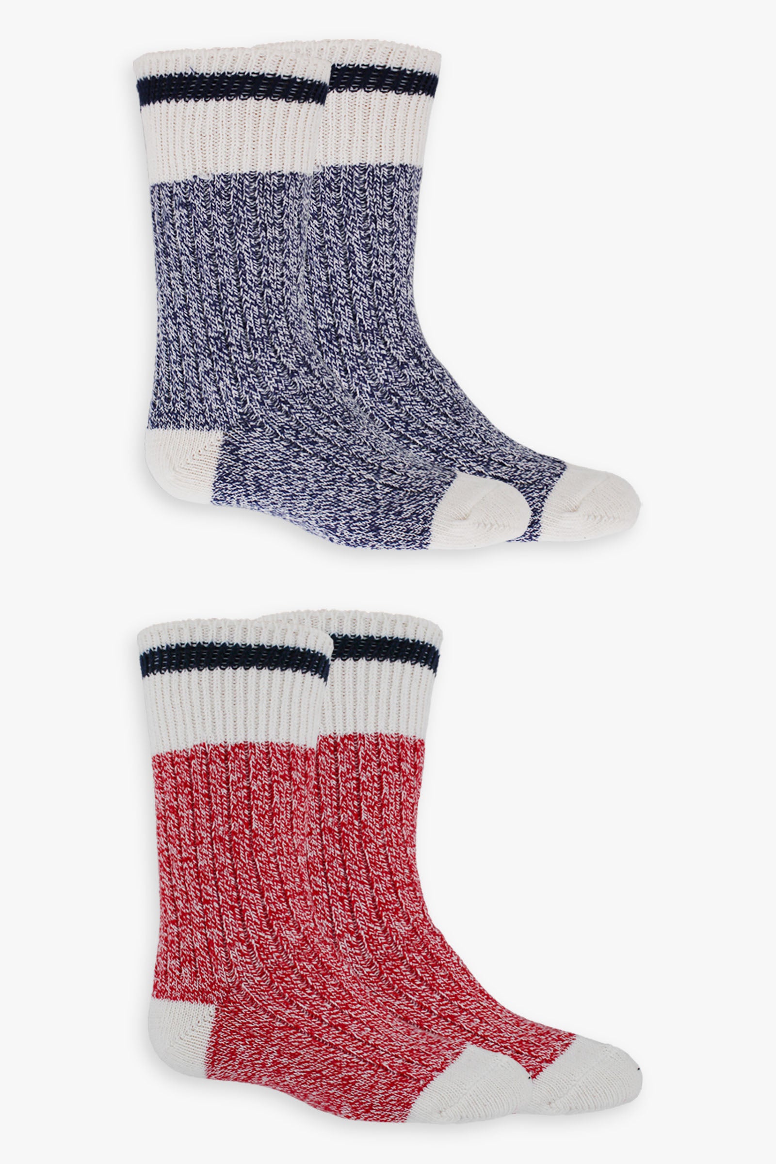 Great Northern Ribbed 2-Pack Kids Boys Boot Socks