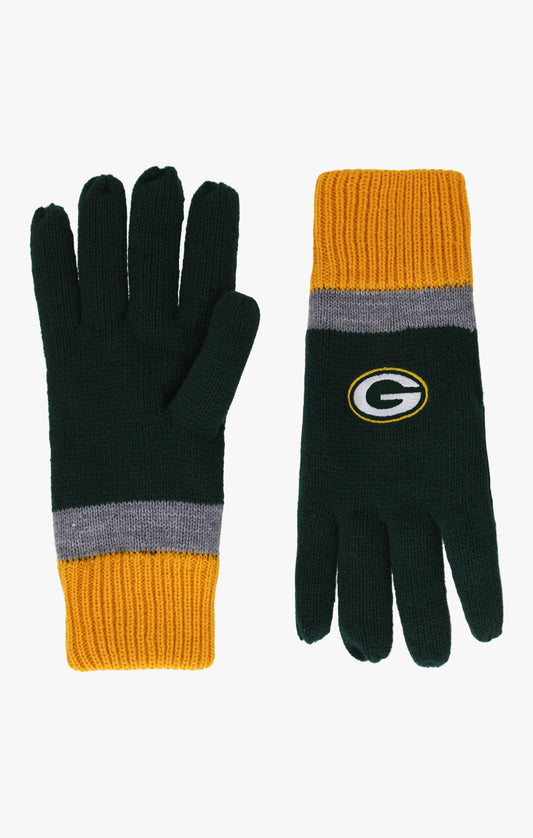 NFL Green Bay Packers Men's Lined Winter Cold Weather Gloves
