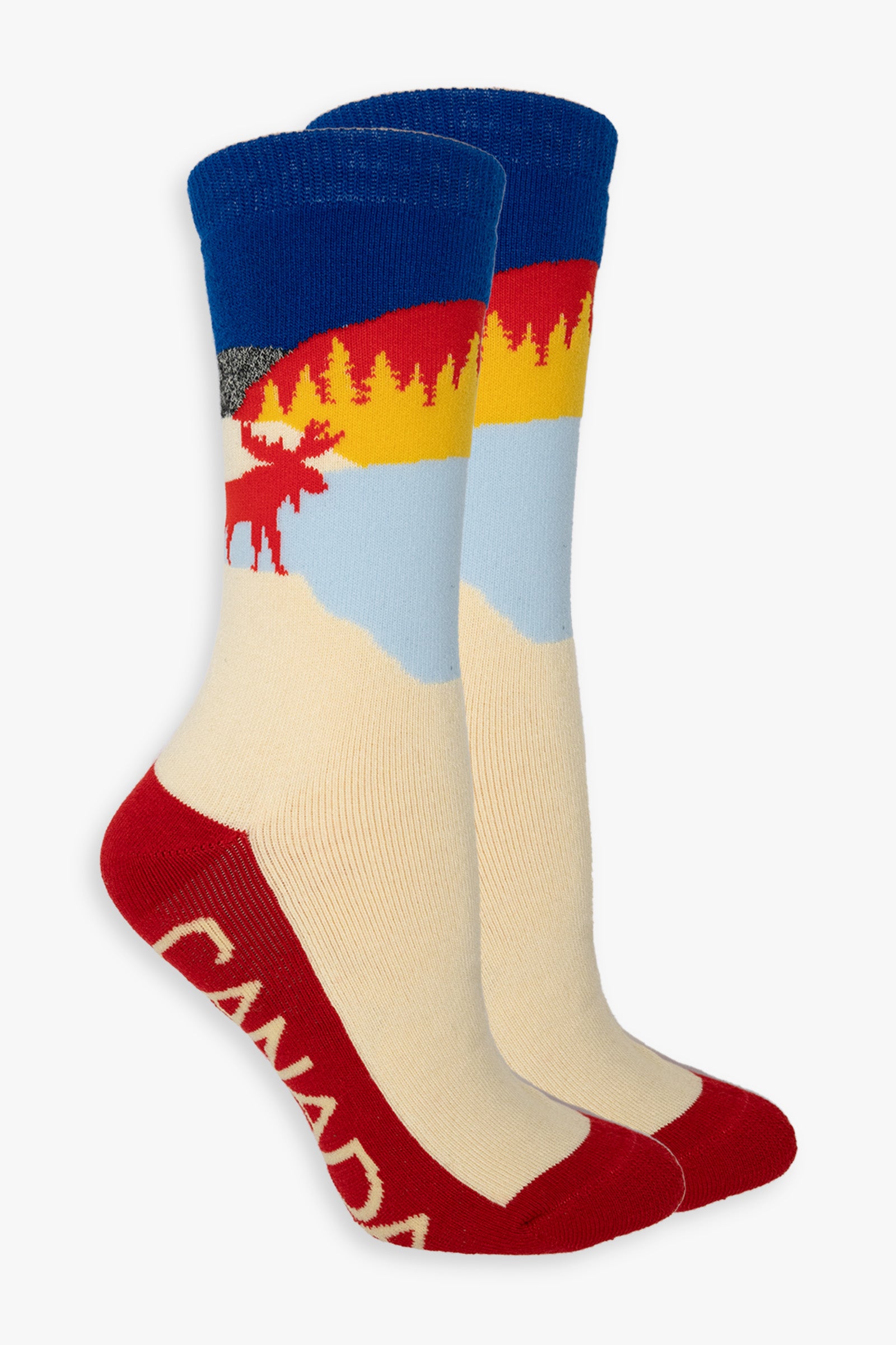 Great Northern Canada Landscape Ladies Full Terry Crew Socks