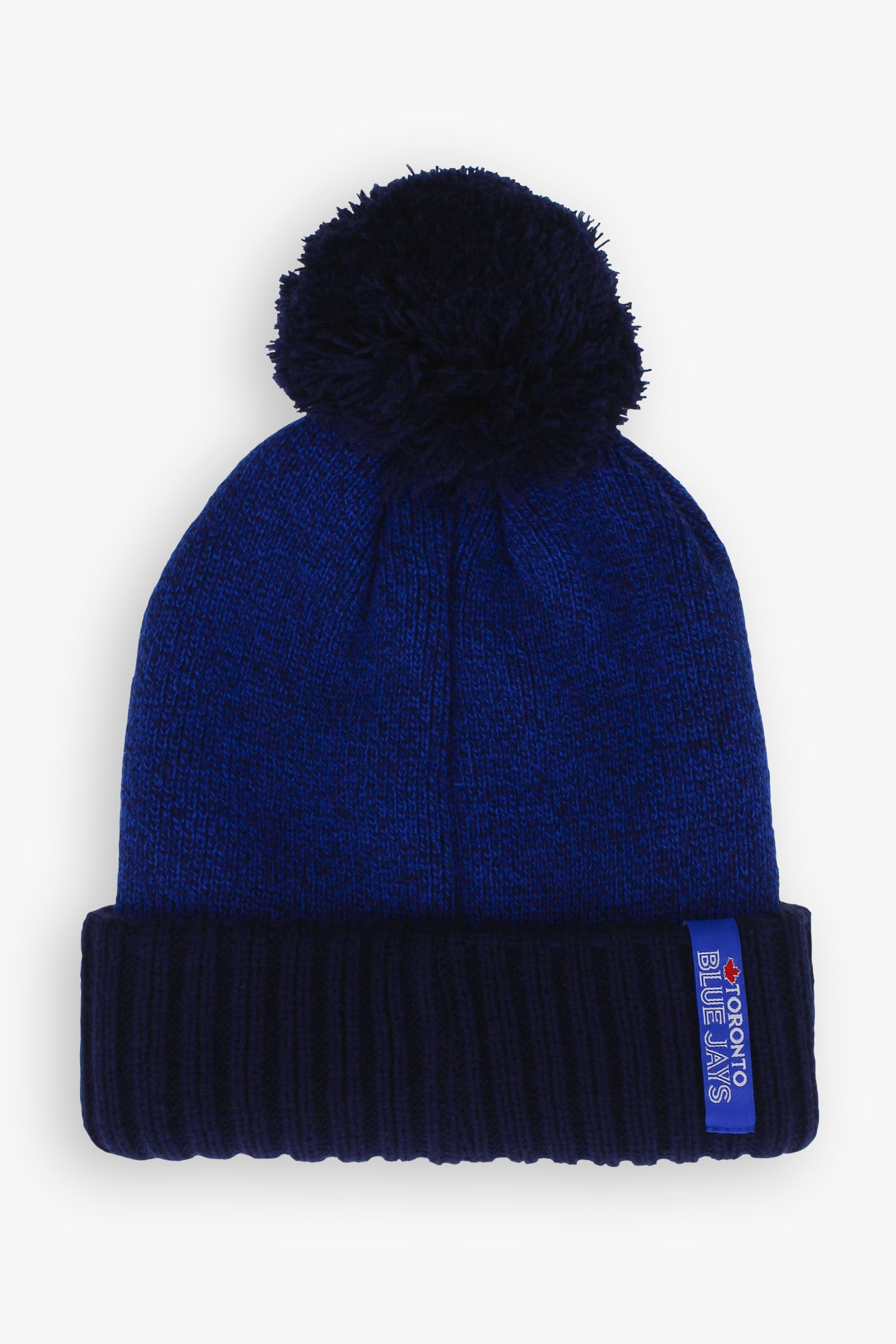 Gertex MLB Toronto Blue Jays Adult Men's Heavy Knit Pom Toque With 3D Embroidered Logo