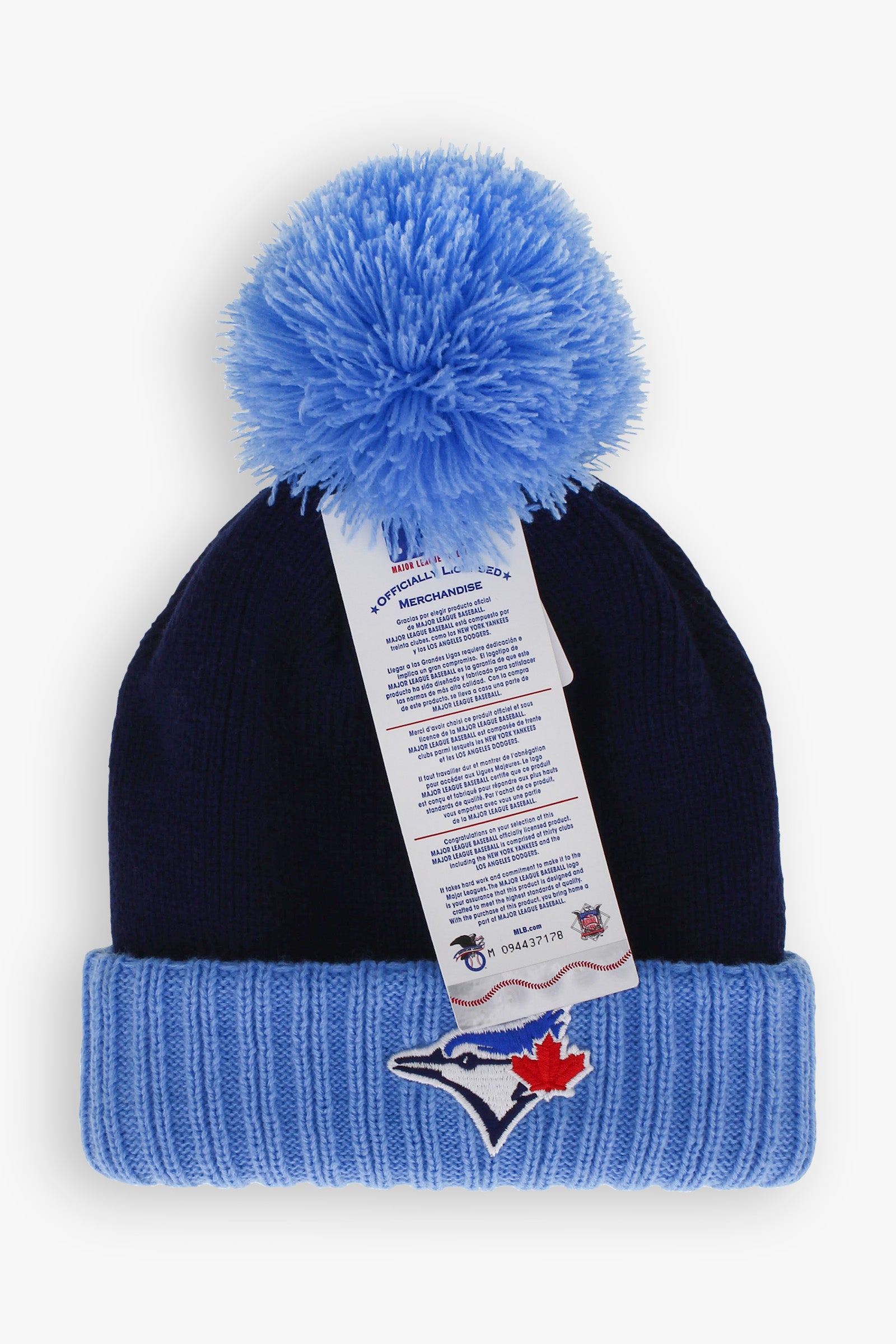 Gertex MLB Toronto Blue Jays Youth Kids Heavy Knit Pom Toque