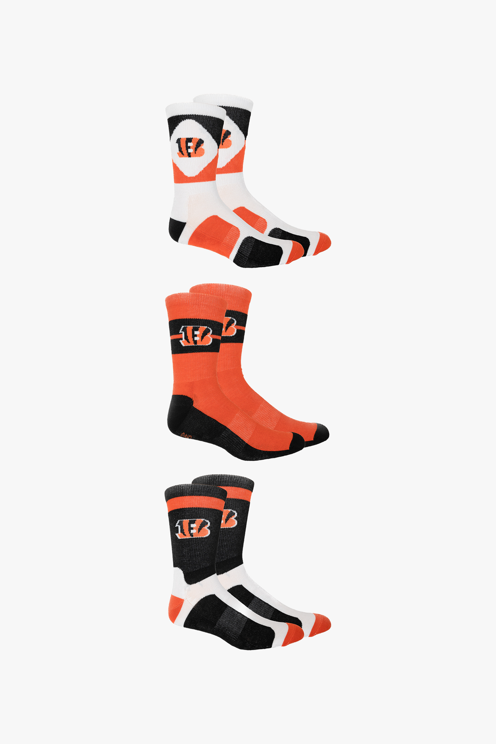 Gertex NFL Men's 3-Pack Sport Crew Fan Socks