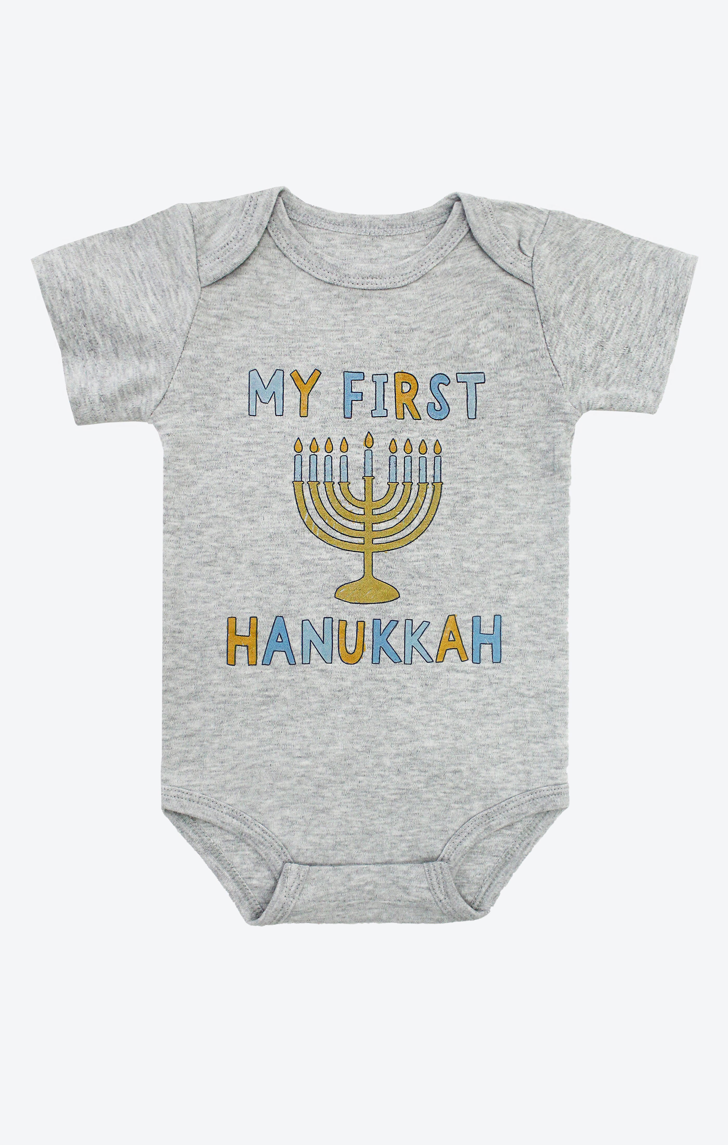 Snugabye My First Hanukkah Holiday Baby Onesie