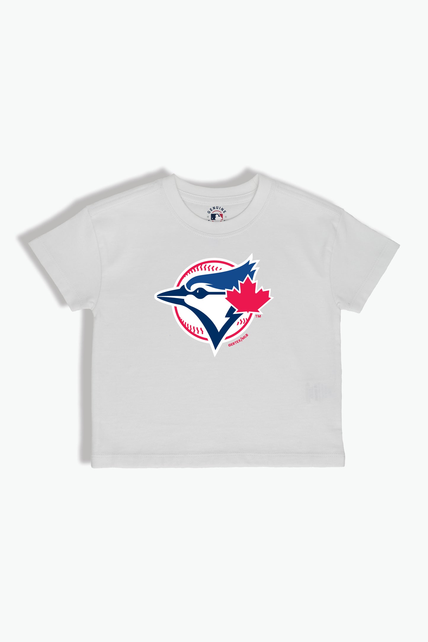 White MLB Toronto Blue Jays Baby/Toddler T-Shirt, Soft Combed Cotton, 6M-4T