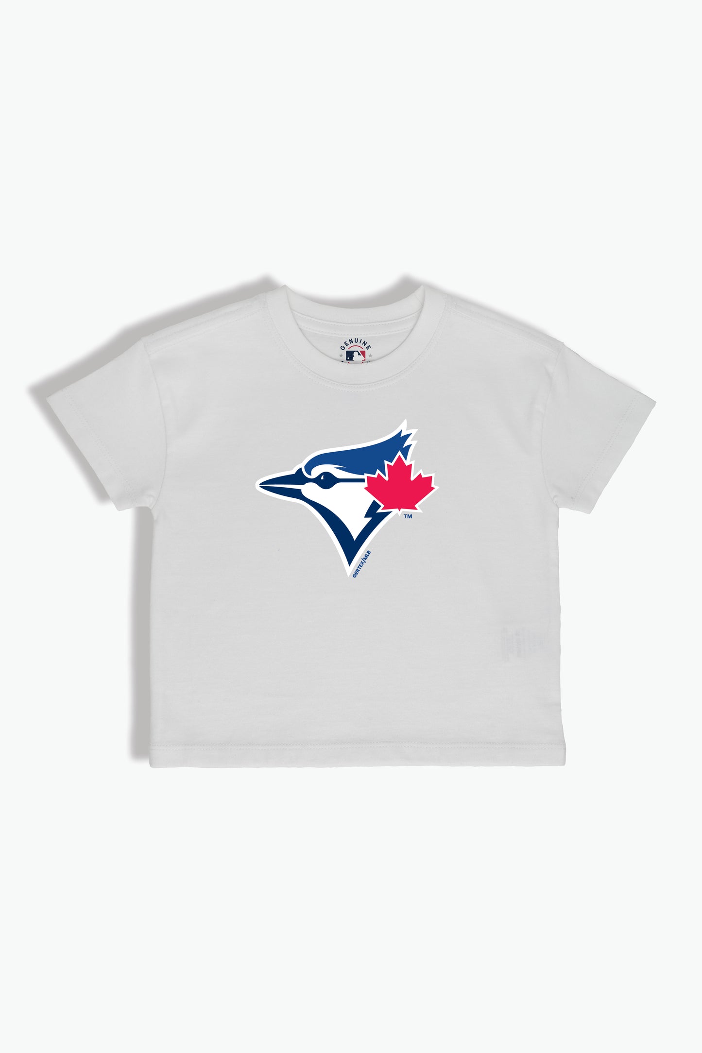 White MLB Toronto Blue Jays Baby/Toddler T-Shirt, Soft Combed Cotton, 6M-4T
