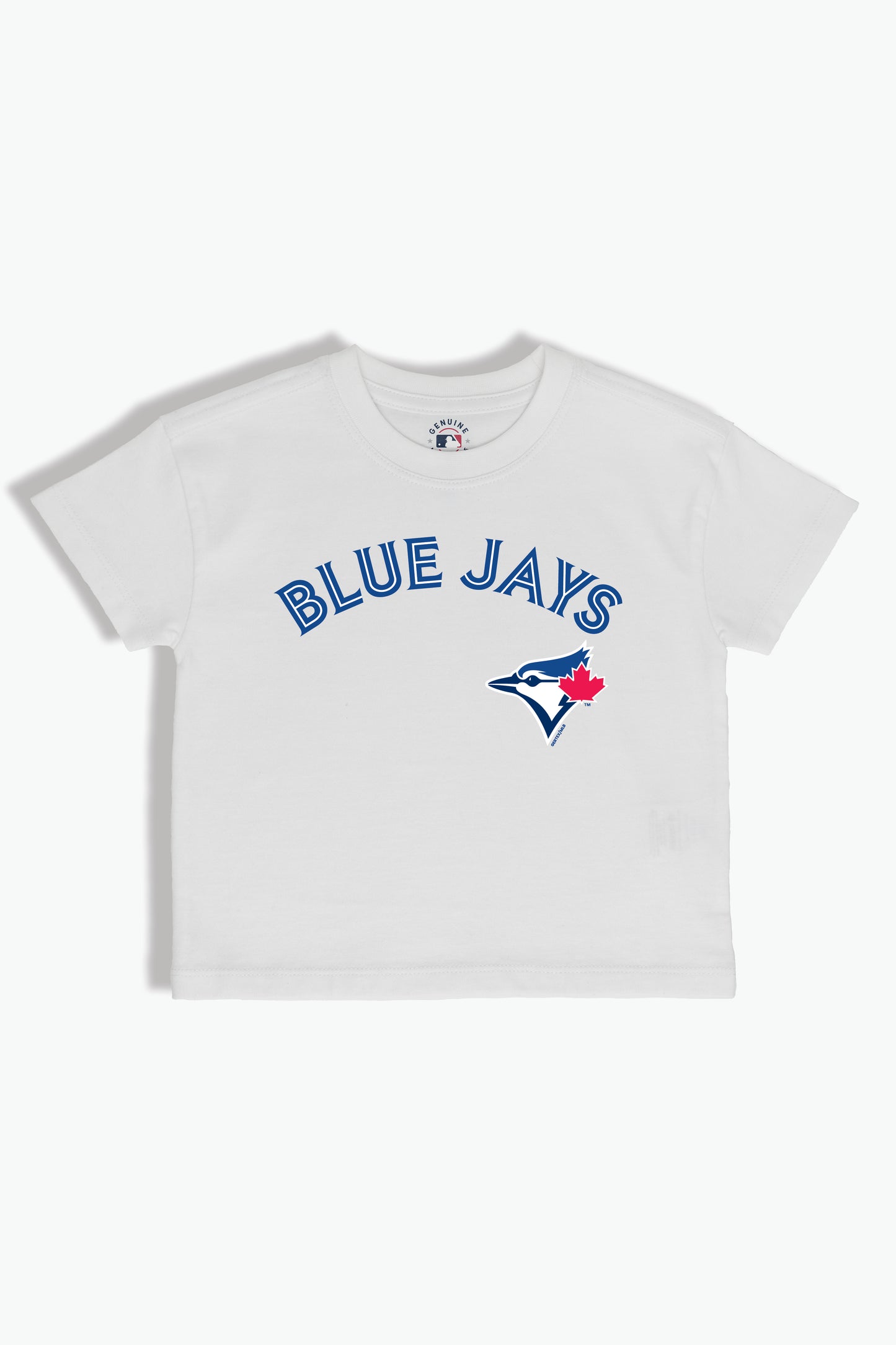 Toronto Blue Jays Kids White T-Shirt MLB Youth Tee, Soft Combed Cotton, Boys & Girls S-XL