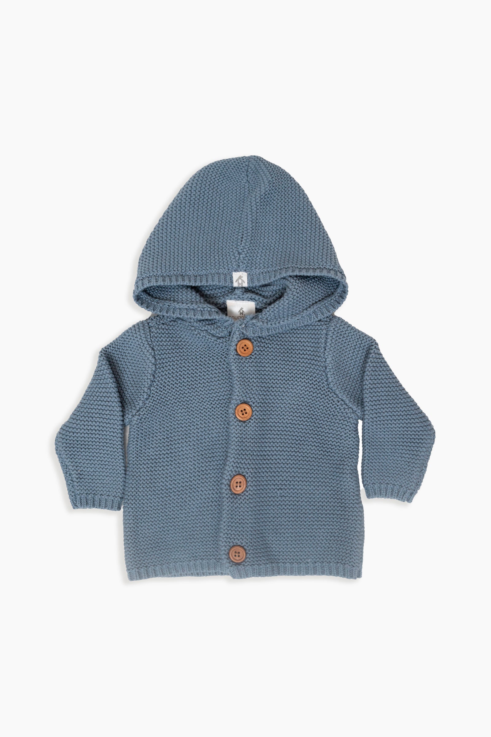 Snugabye Baby Knit Cardigan with Hood - Folkstone Grey