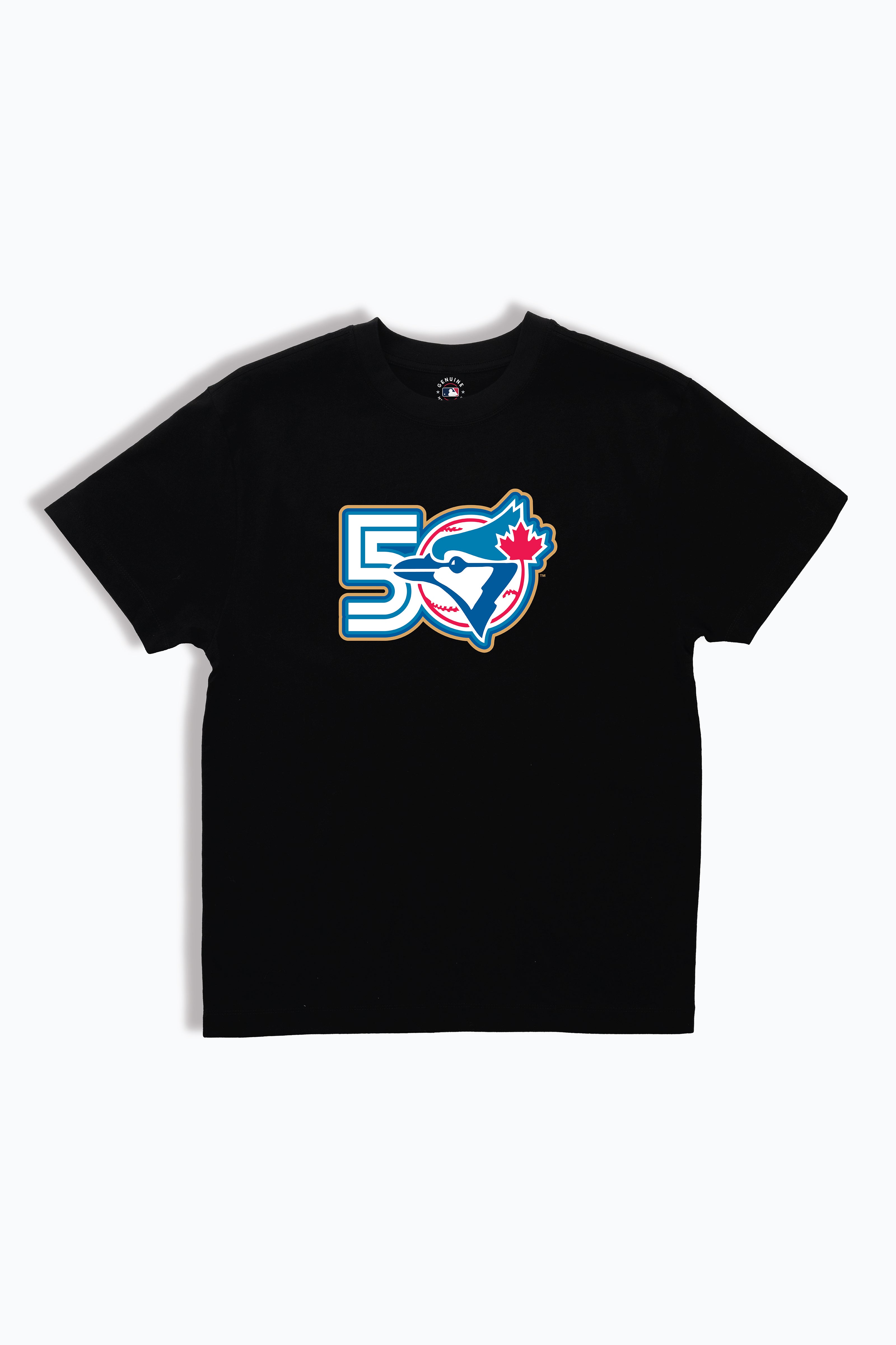 Toronto Blue Jays T-Shirt MLB 50th Anniversary Adult Tee, Soft Cloud Wash Cotton T-shirt, Unisex XS-XXL