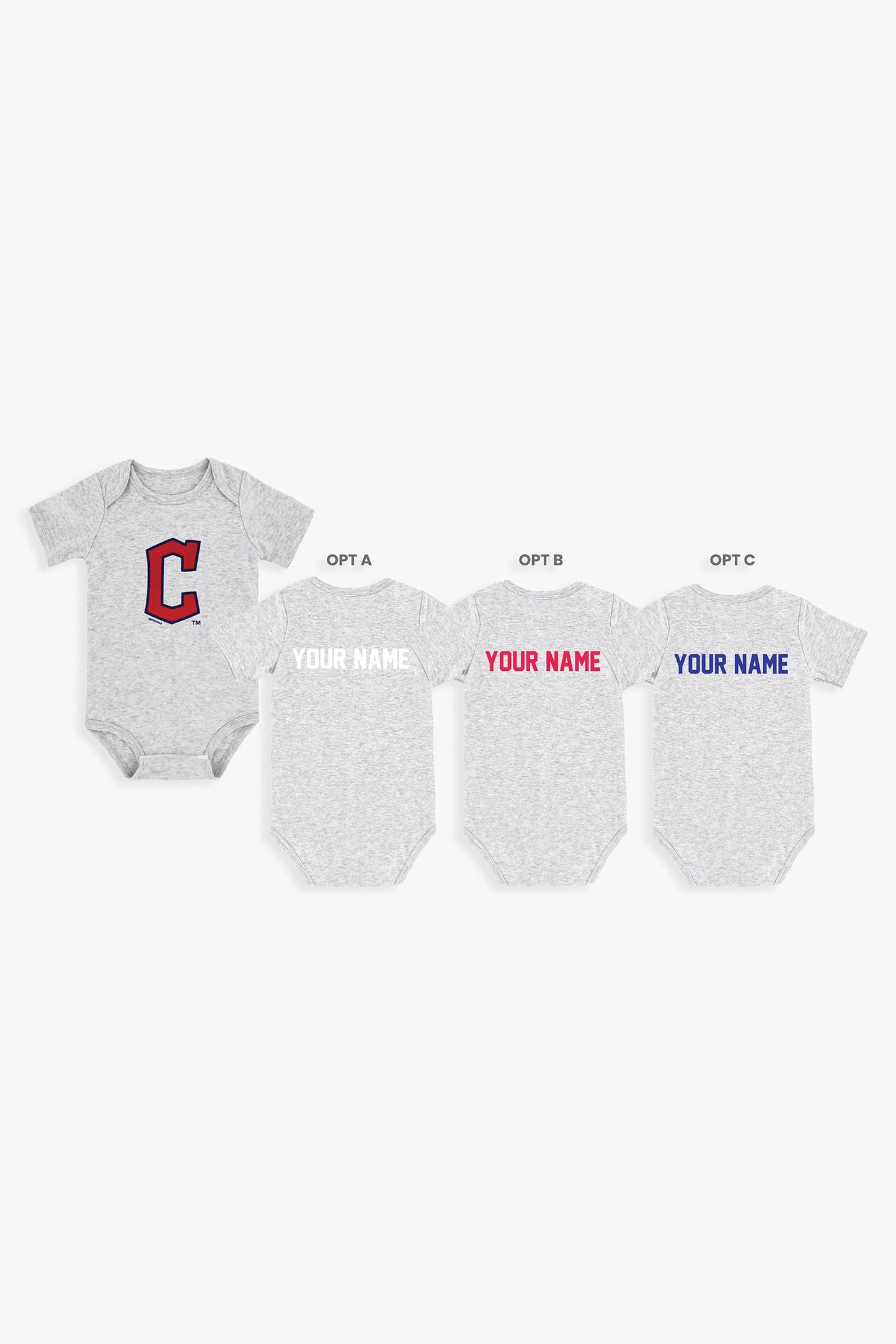 Customizable MLB Baby Onesie Bodysuit in Grey (9-12 Months)