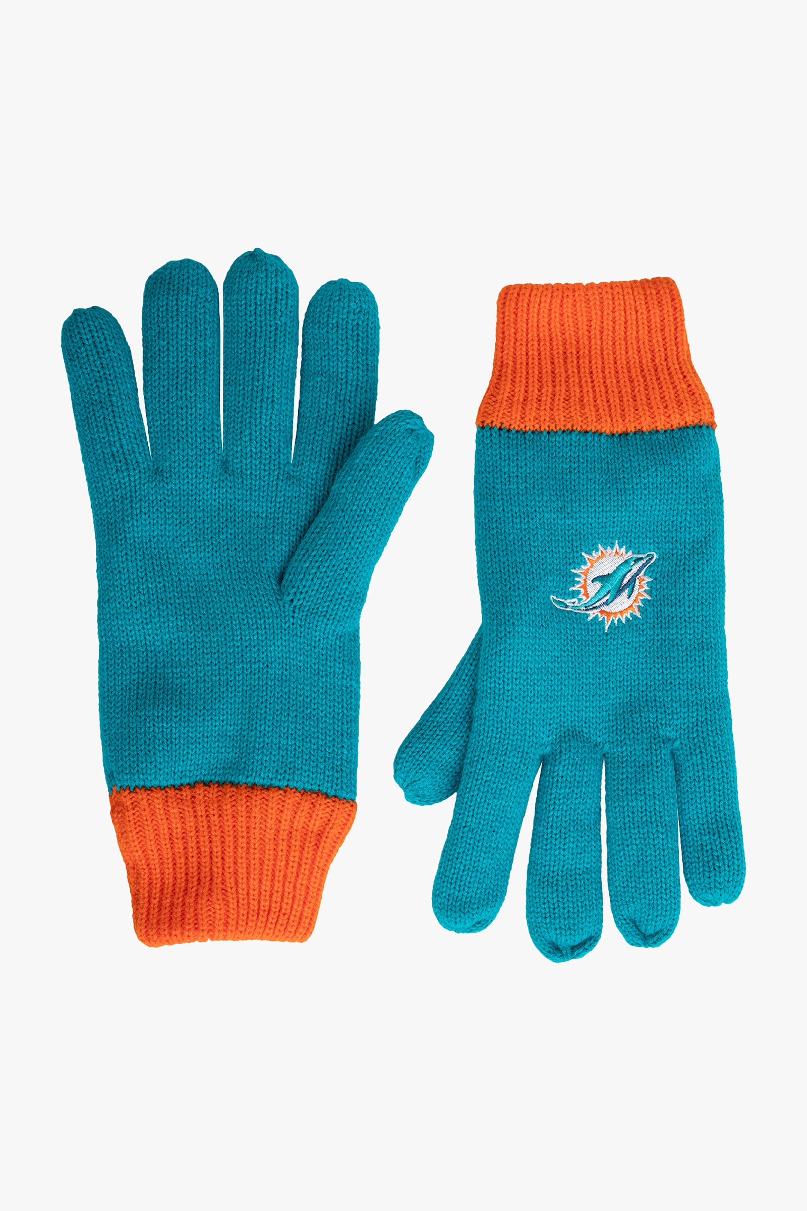 NFL Miami Dolphins Men's Lined Winter Cold Weather Gloves