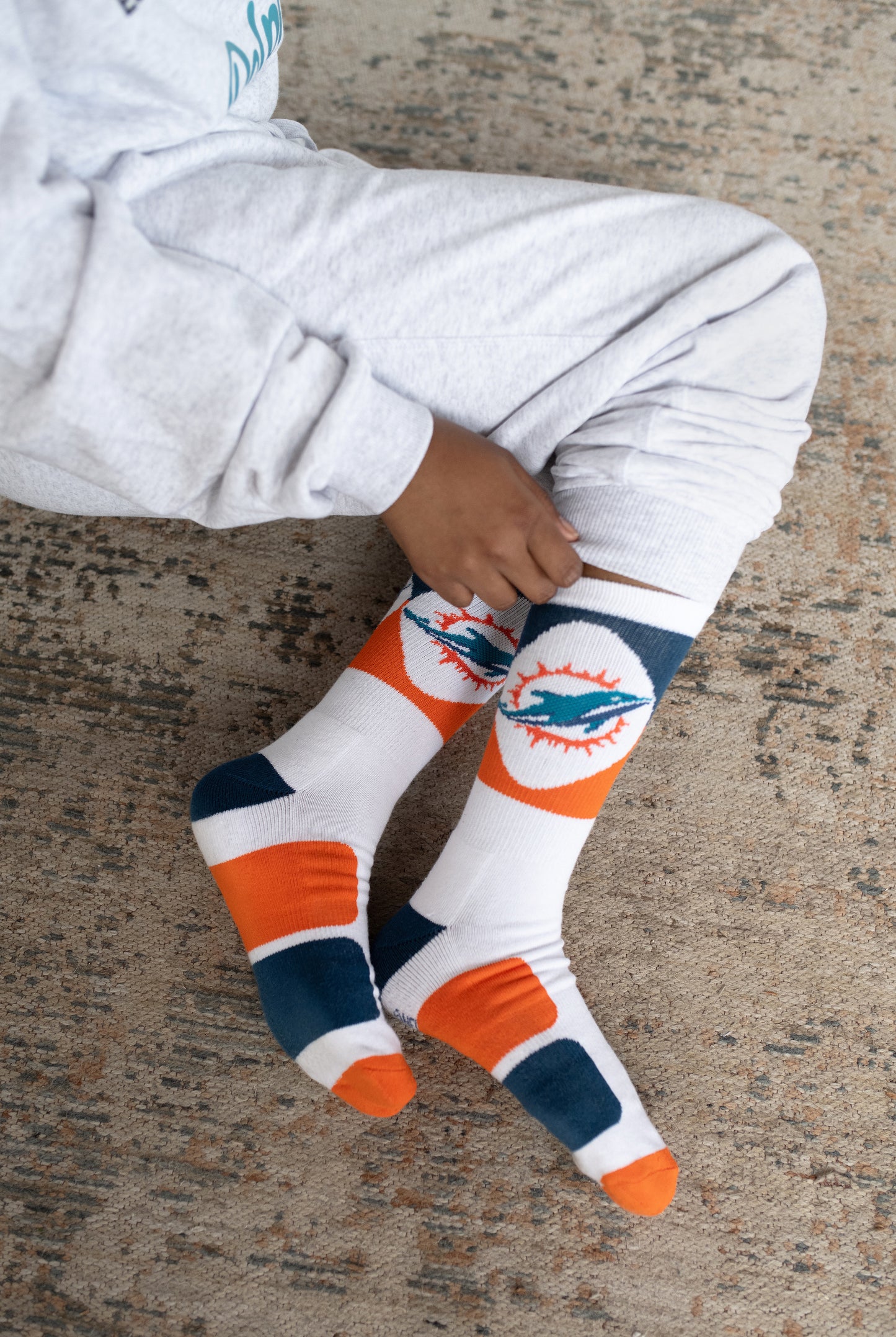 Men's NFL Miami Dolphins 3-Pack Sport Crew Fan Socks