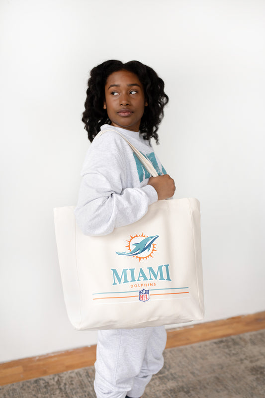 Miami Dolphins NFL Canvas Tote Bag