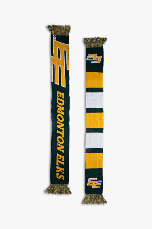 CFL Edmonton Elks Canadian Football League Adult Fan Scarf for Cold Weather | 150cm x 18cm