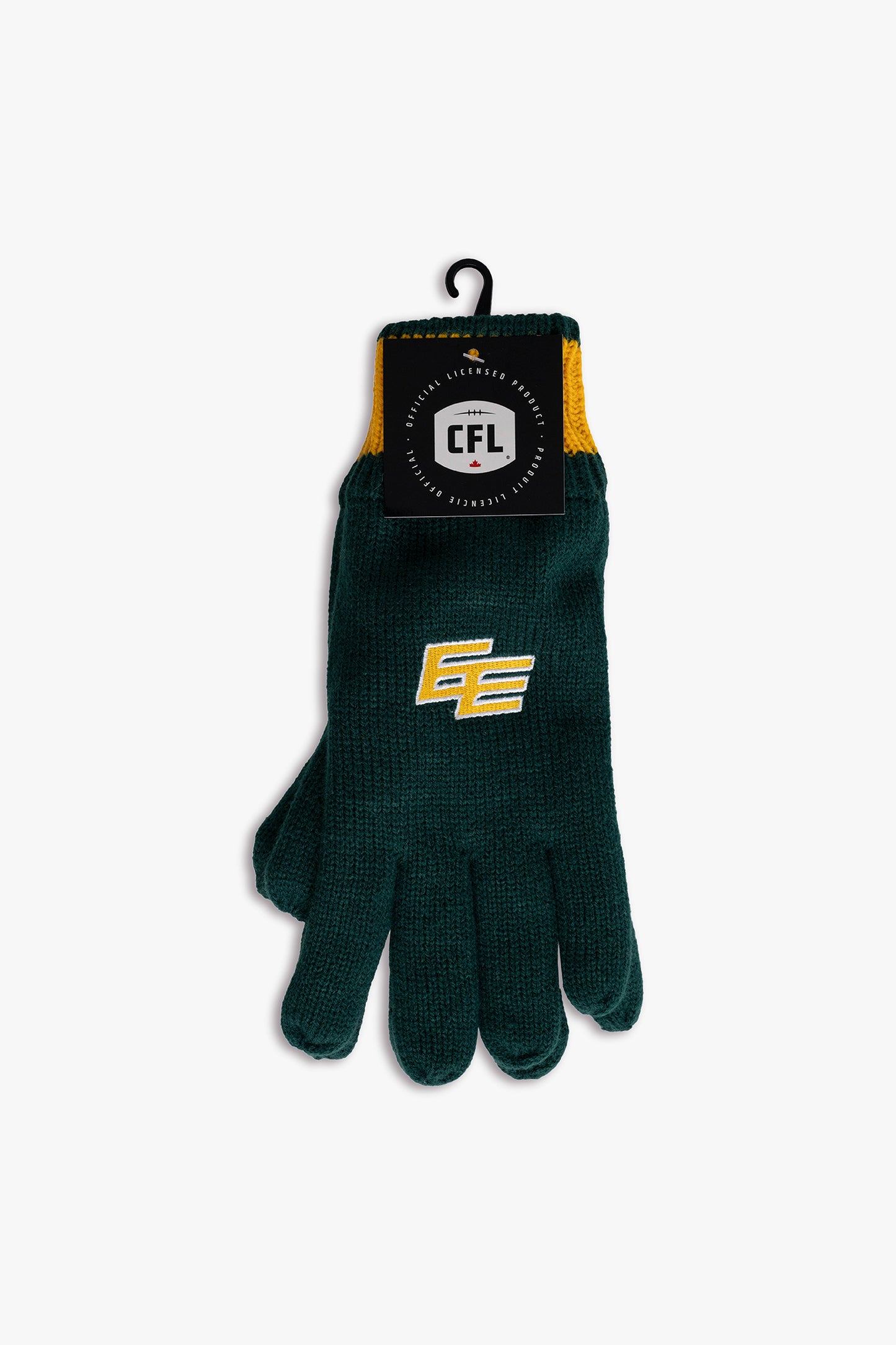CFL Edmonton Elks Adult Men's Cold Weather Winter Thermal Gloves With Embroidered Team Logo