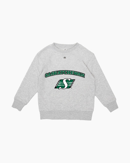 CFL Team Kids Grey French Terry Crewneck Sweatshirt