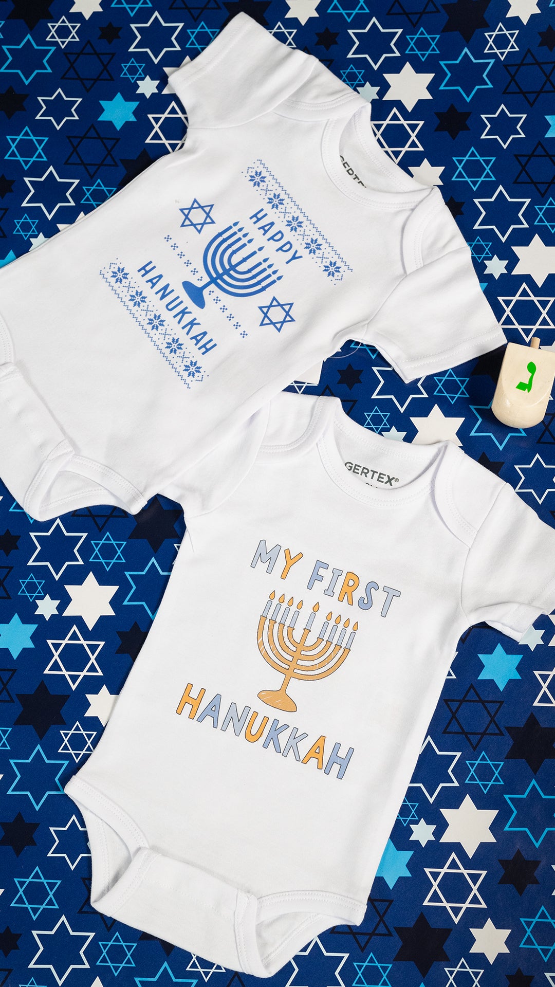 Snugabye My First Hanukkah Holiday Baby Onesie