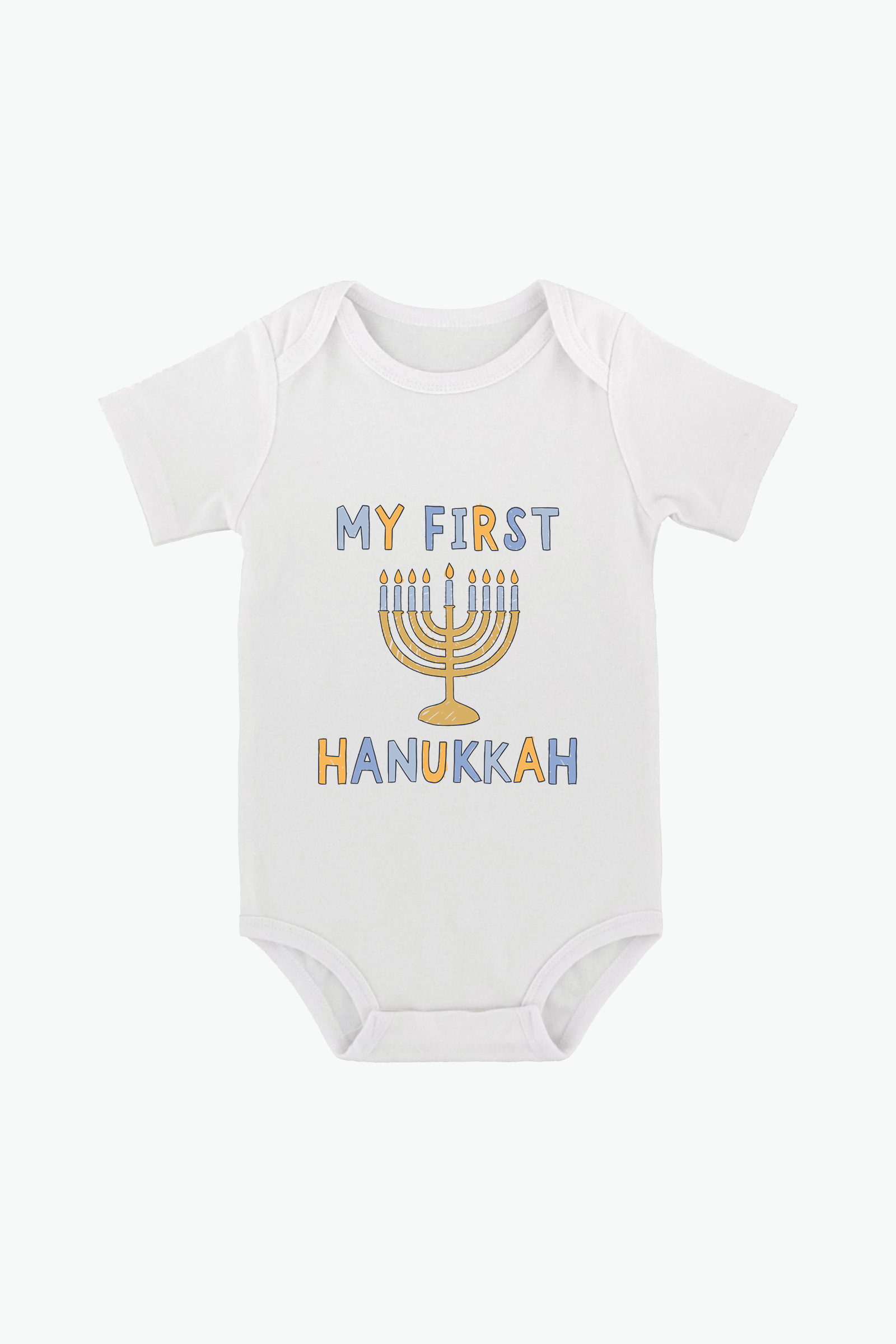 Snugabye My First Hanukkah Holiday Baby Onesie