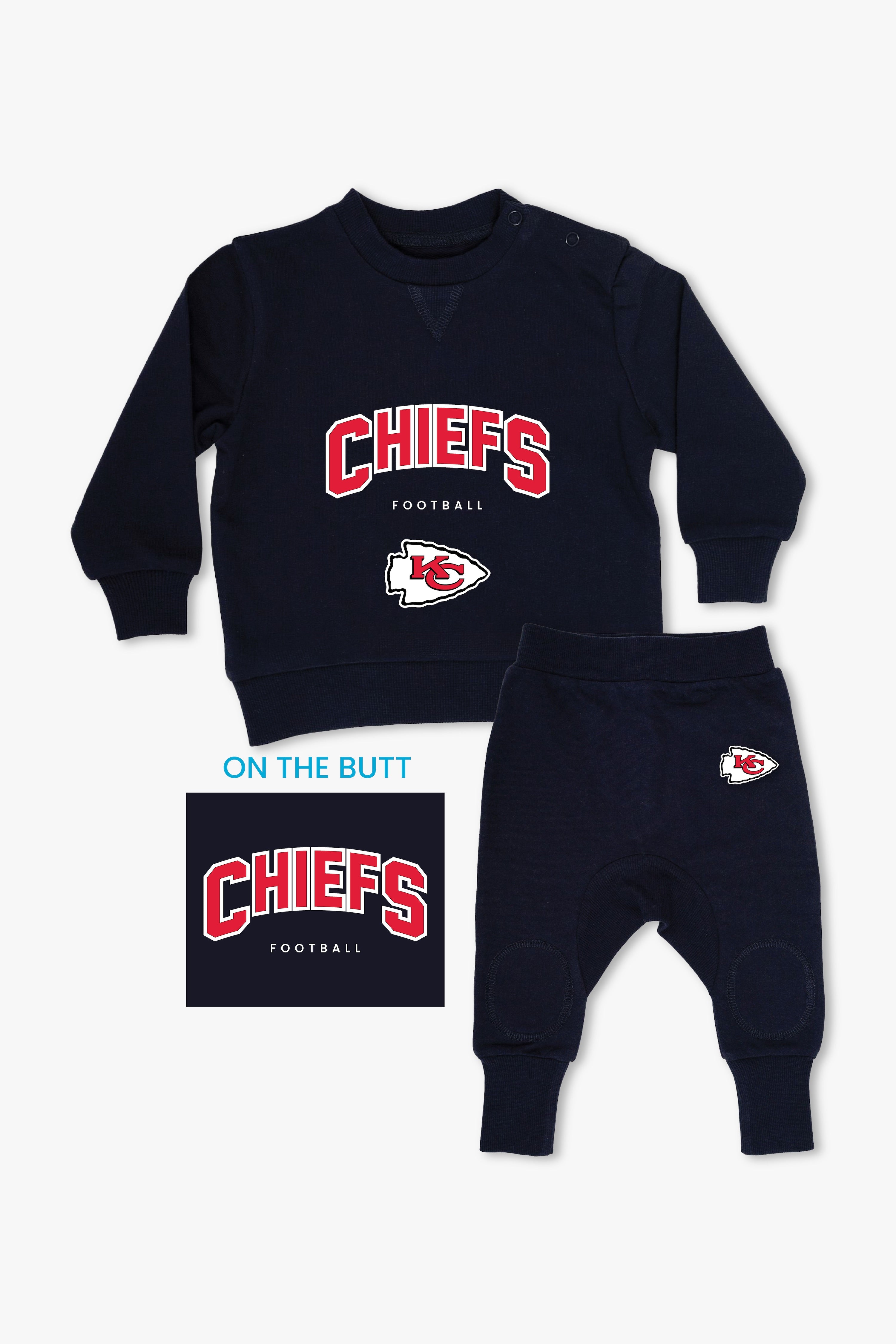 NFL Baby 2-Piece Navy French Terry Cotton Set